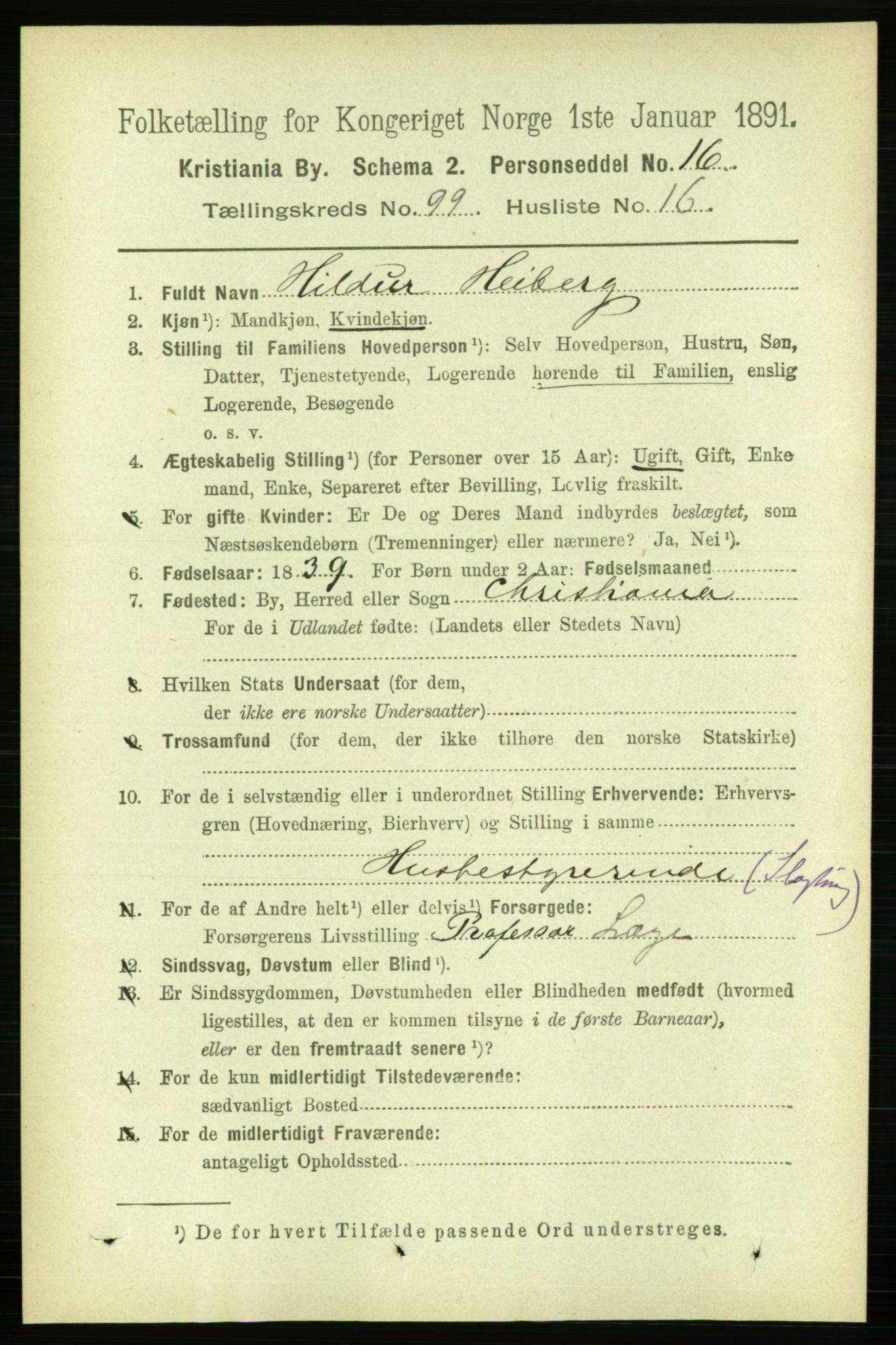 RA, 1891 census for 0301 Kristiania, 1891, p. 48831
