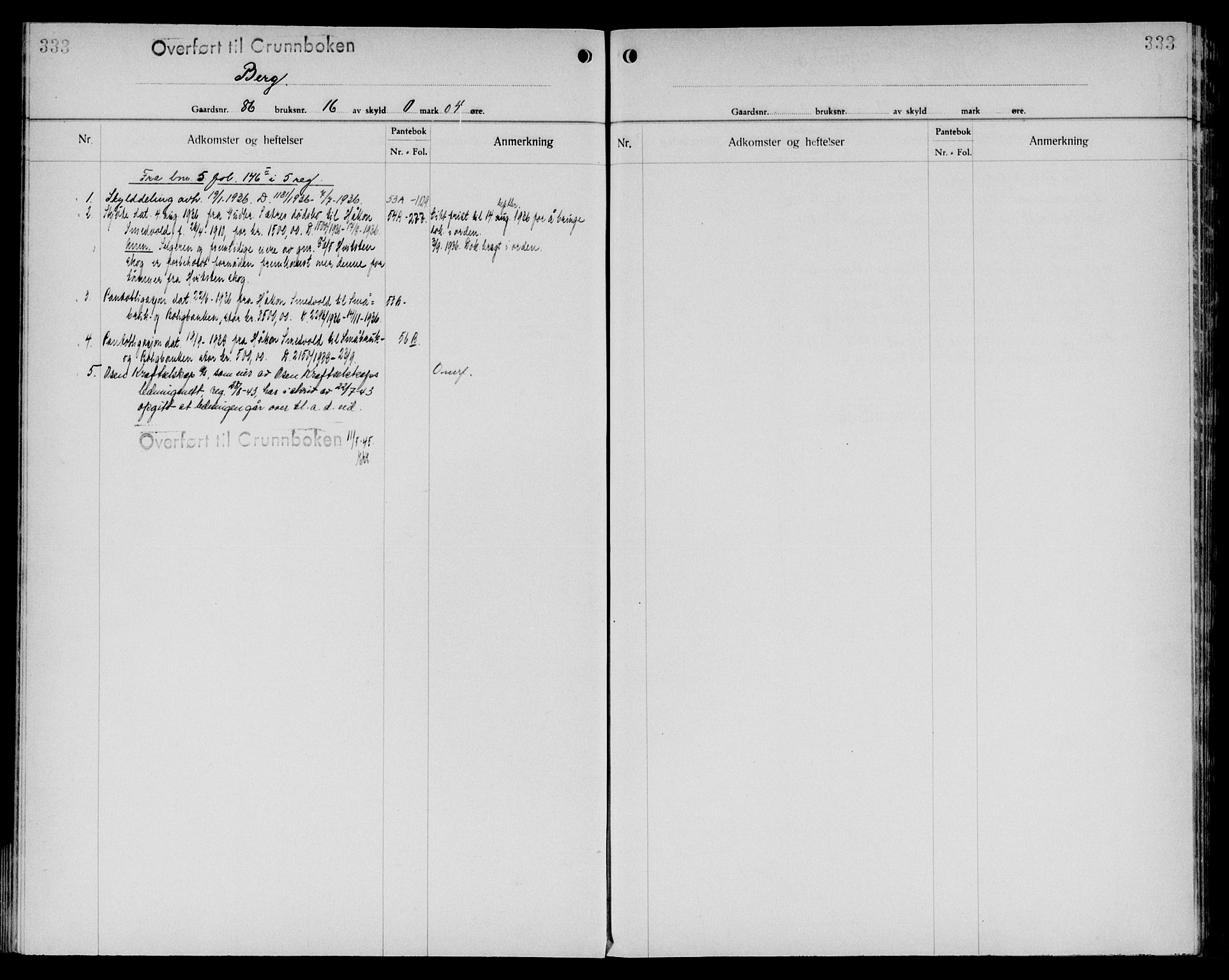 Sør-Østerdal sorenskriveri, AV/SAH-TING-018/H/Ha/Hab/L0046: Mortgage register no. 7, 1931-1950, p. 333