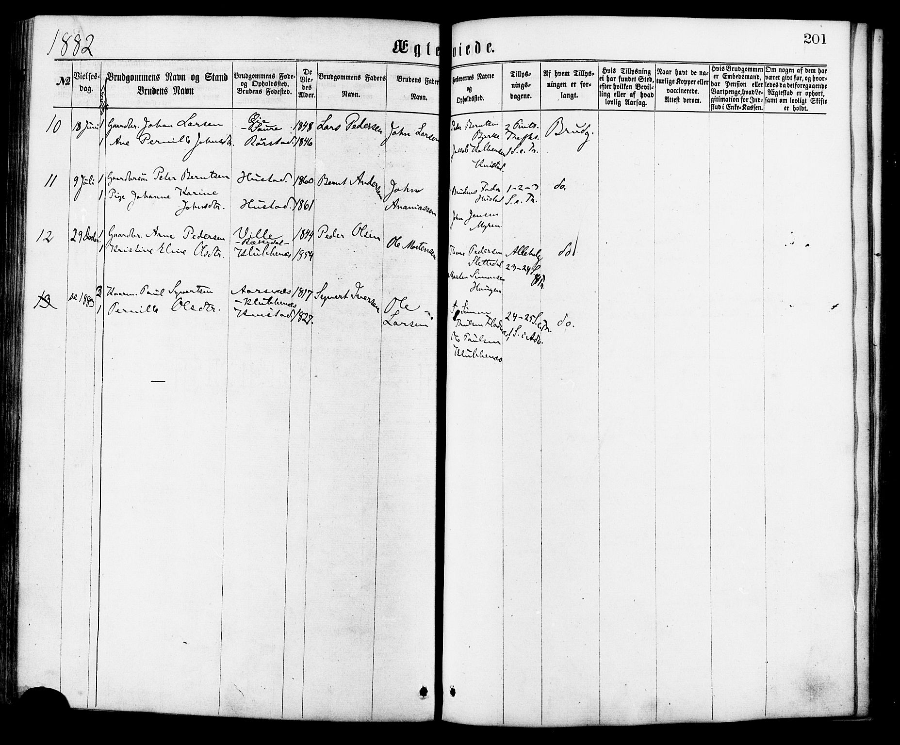 Ministerialprotokoller, klokkerbøker og fødselsregistre - Møre og Romsdal, SAT/A-1454/515/L0210: Parish register (official) no. 515A06, 1868-1885, p. 201