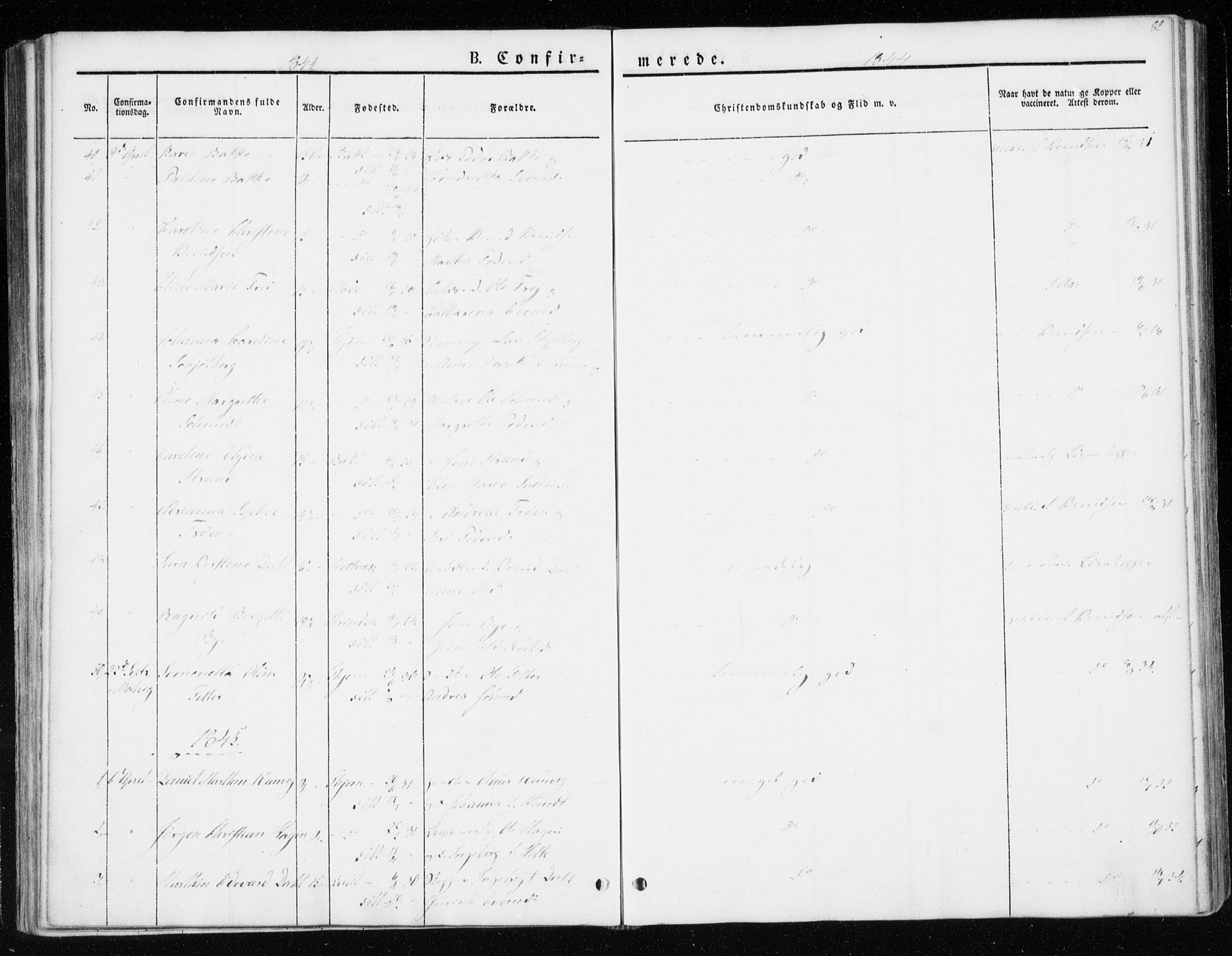 Ministerialprotokoller, klokkerbøker og fødselsregistre - Sør-Trøndelag, SAT/A-1456/604/L0183: Parish register (official) no. 604A04, 1841-1850, p. 82