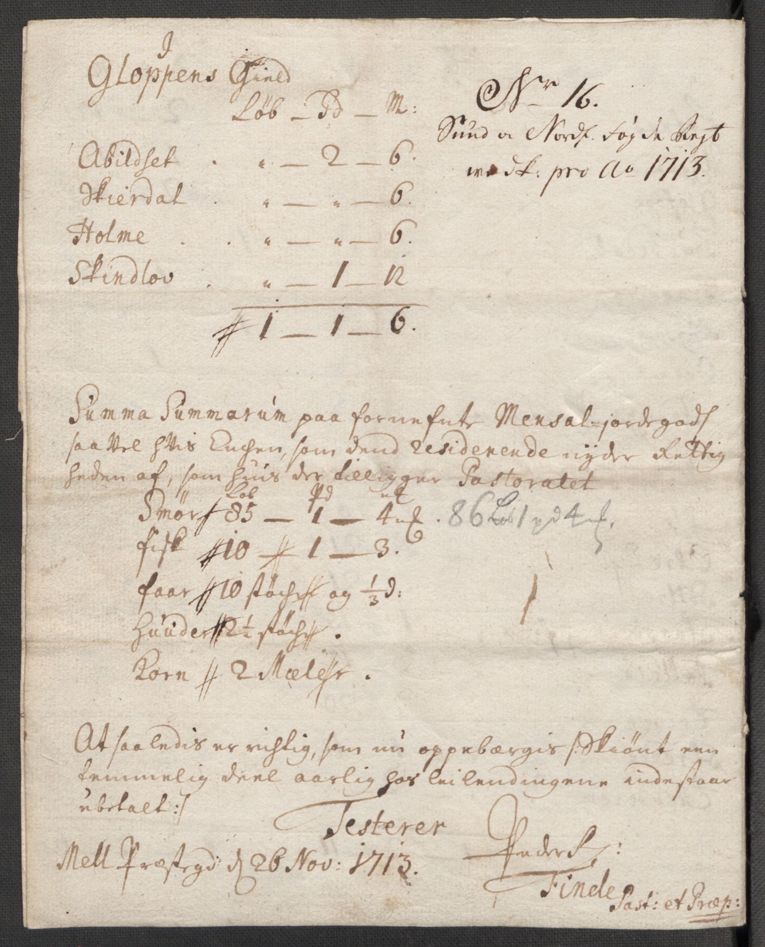 Rentekammeret inntil 1814, Reviderte regnskaper, Fogderegnskap, AV/RA-EA-4092/R53/L3437: Fogderegnskap Sunn- og Nordfjord, 1713, p. 277