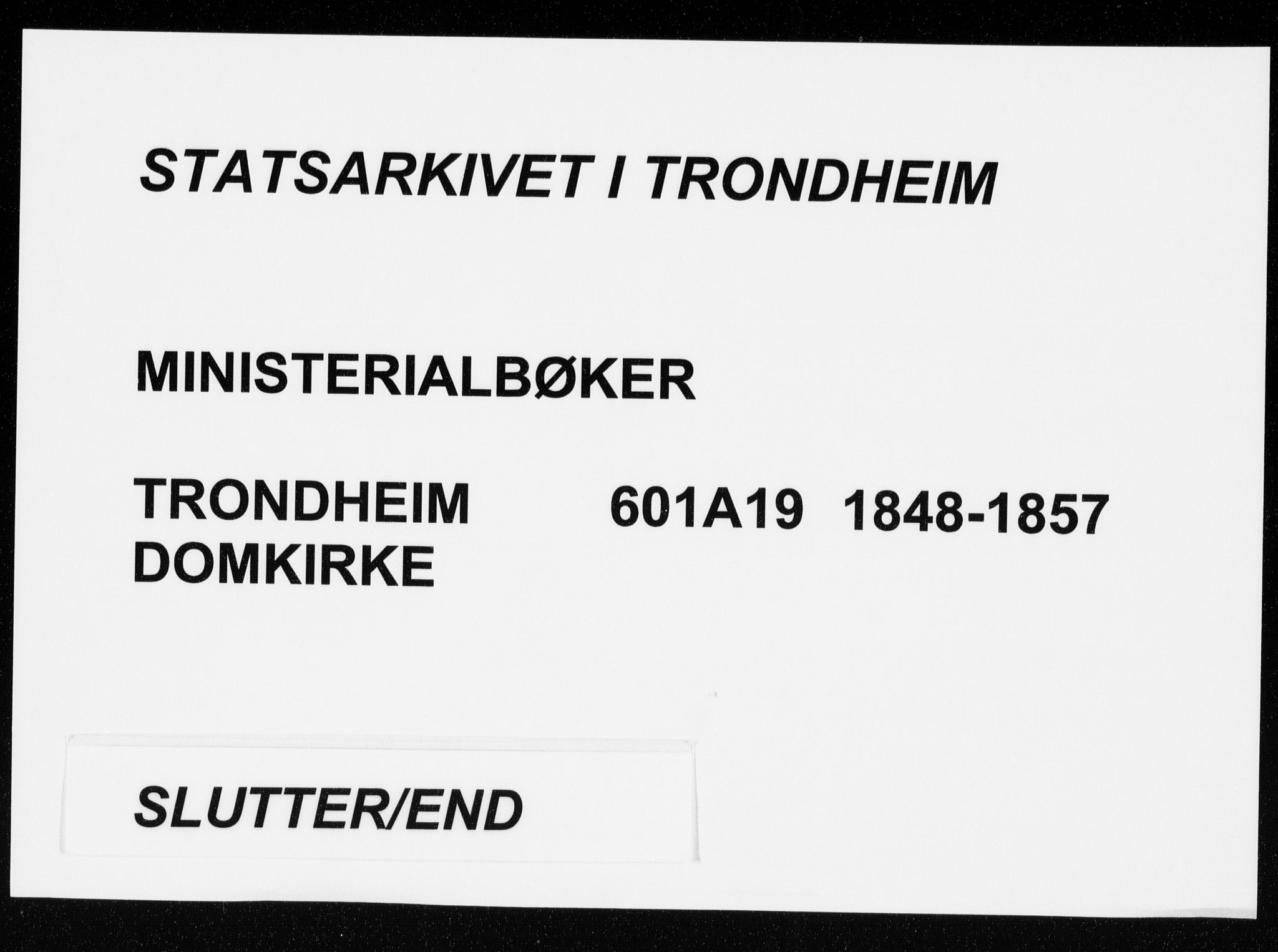 Ministerialprotokoller, klokkerbøker og fødselsregistre - Sør-Trøndelag, SAT/A-1456/601/L0051: Parish register (official) no. 601A19, 1848-1857