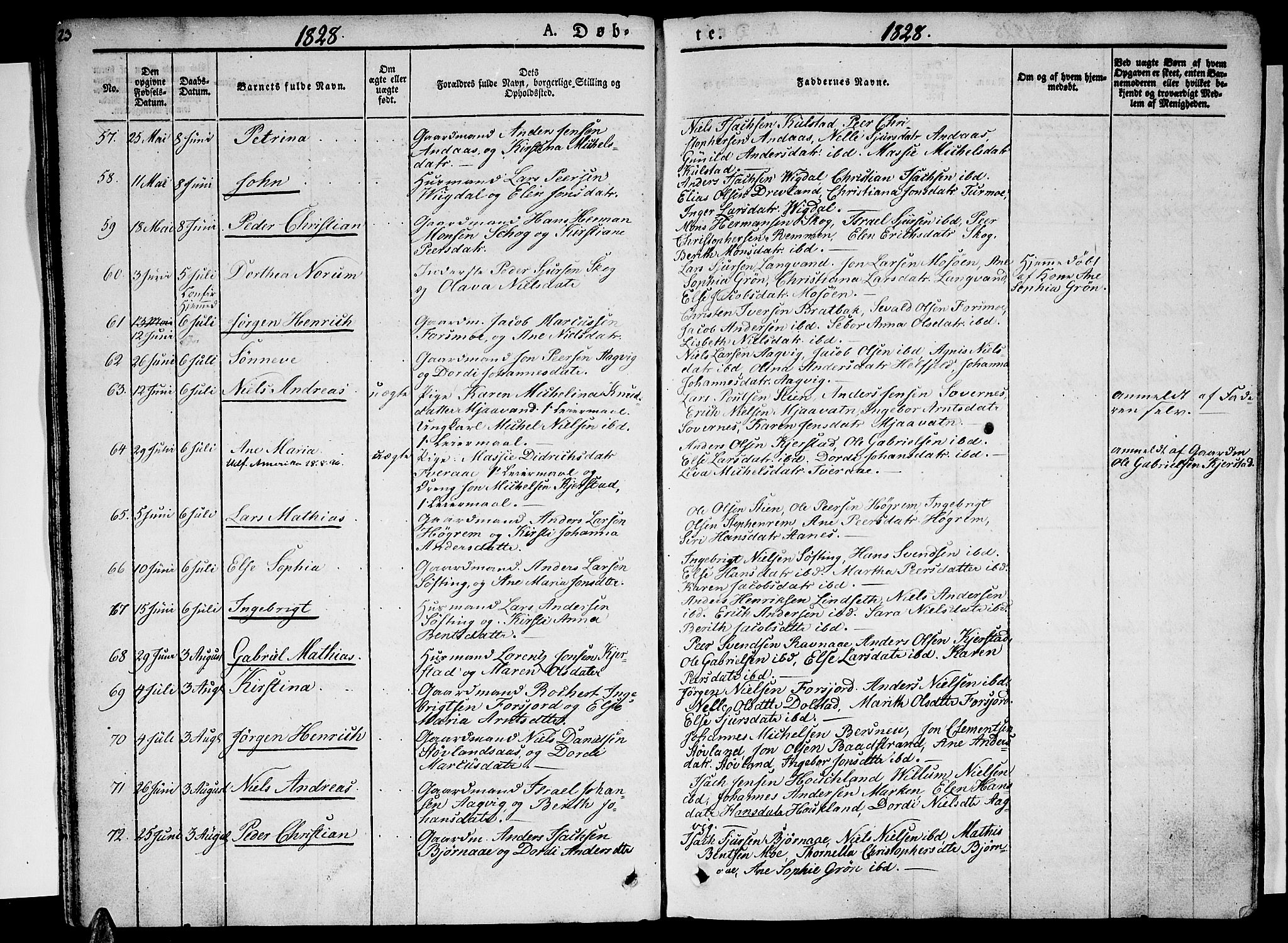 Ministerialprotokoller, klokkerbøker og fødselsregistre - Nordland, SAT/A-1459/820/L0289: Parish register (official) no. 820A10, 1826-1845, p. 23