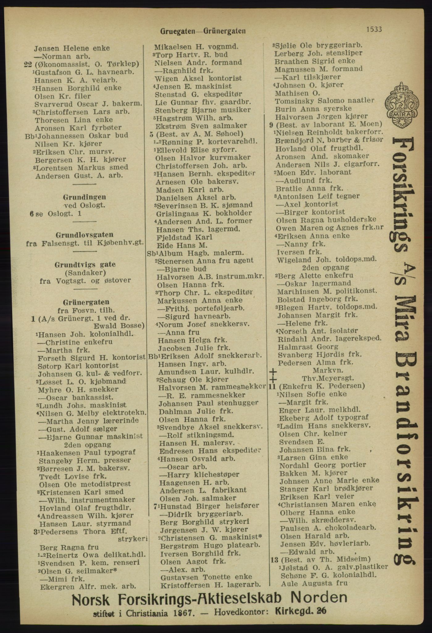 Kristiania/Oslo adressebok, PUBL/-, 1918, p. 1686