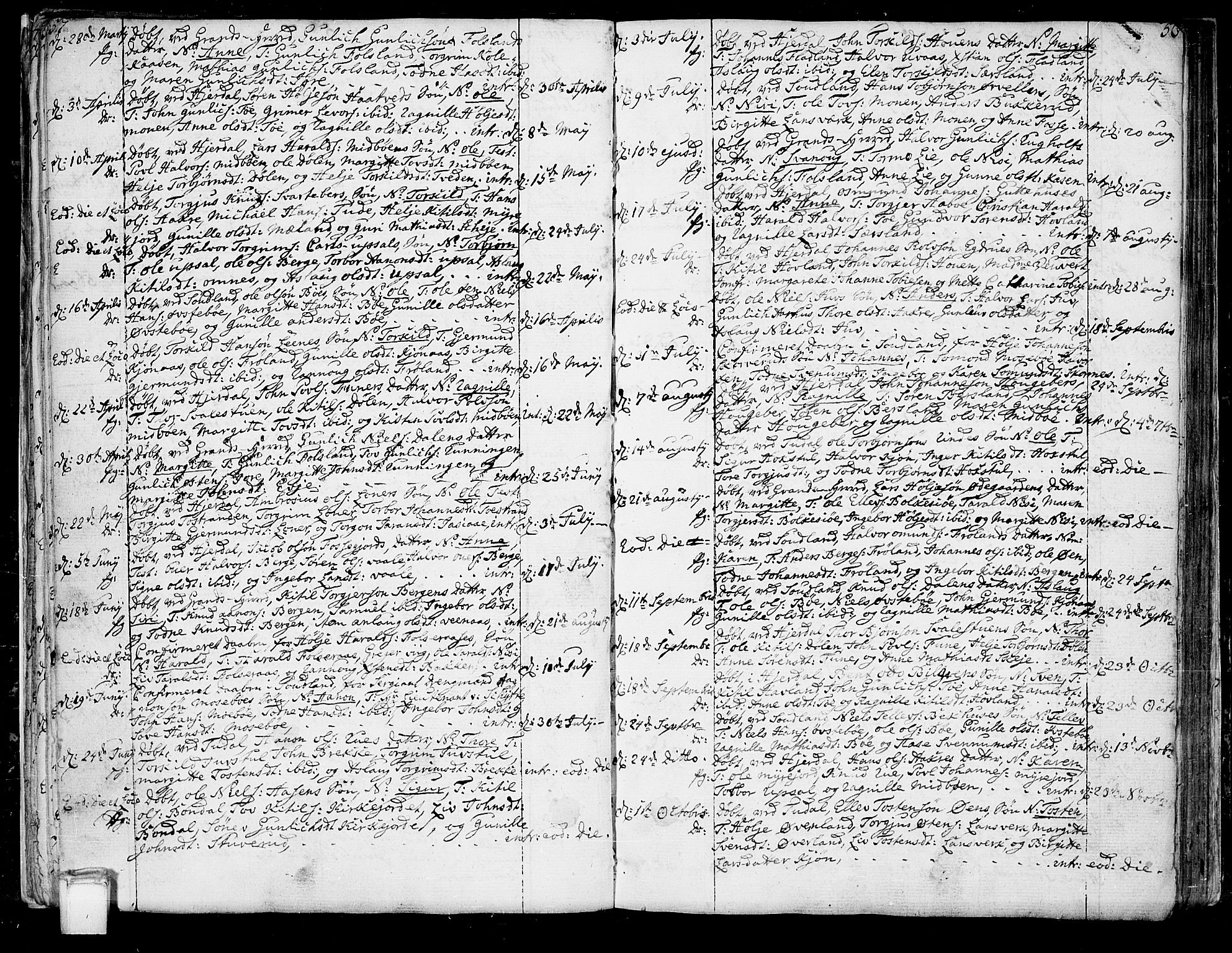 Hjartdal kirkebøker, AV/SAKO-A-270/F/Fa/L0005: Parish register (official) no. I 5, 1776-1801, p. 57-58