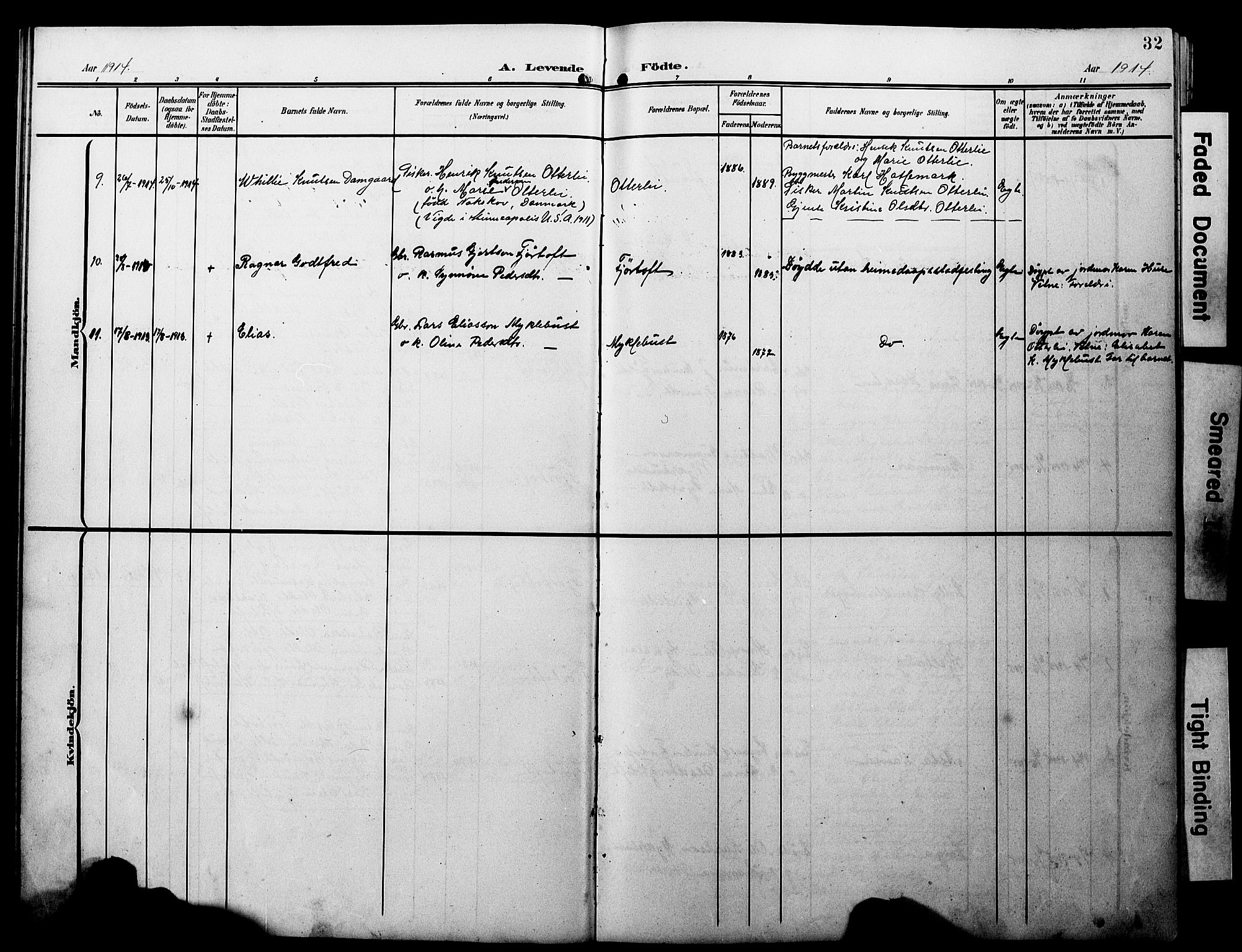 Ministerialprotokoller, klokkerbøker og fødselsregistre - Møre og Romsdal, AV/SAT-A-1454/538/L0524: Parish register (copy) no. 538C02, 1901-1931, p. 32