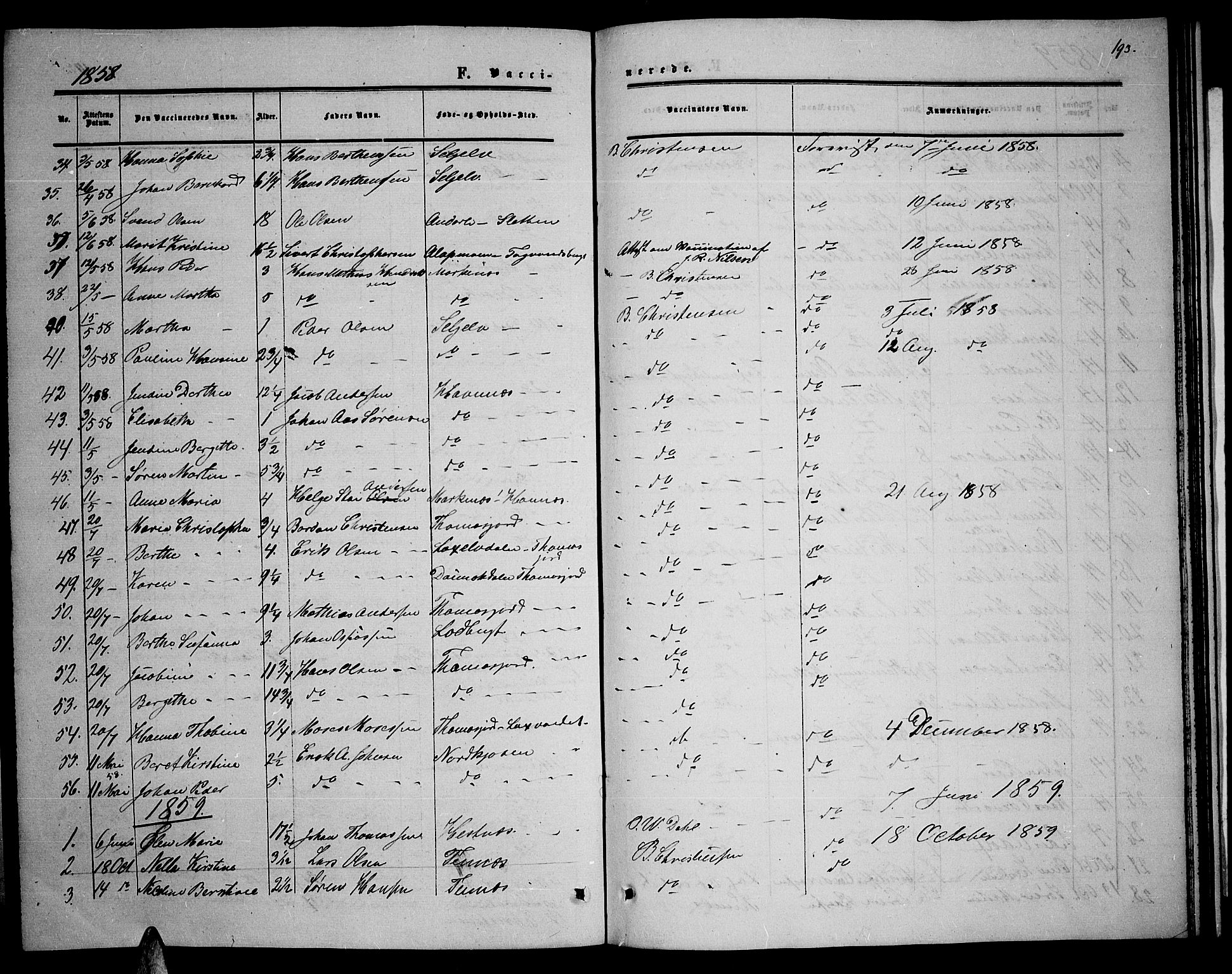 Balsfjord sokneprestembete, SATØ/S-1303/G/Ga/L0005klokker: Parish register (copy) no. 5, 1856-1862, p. 193
