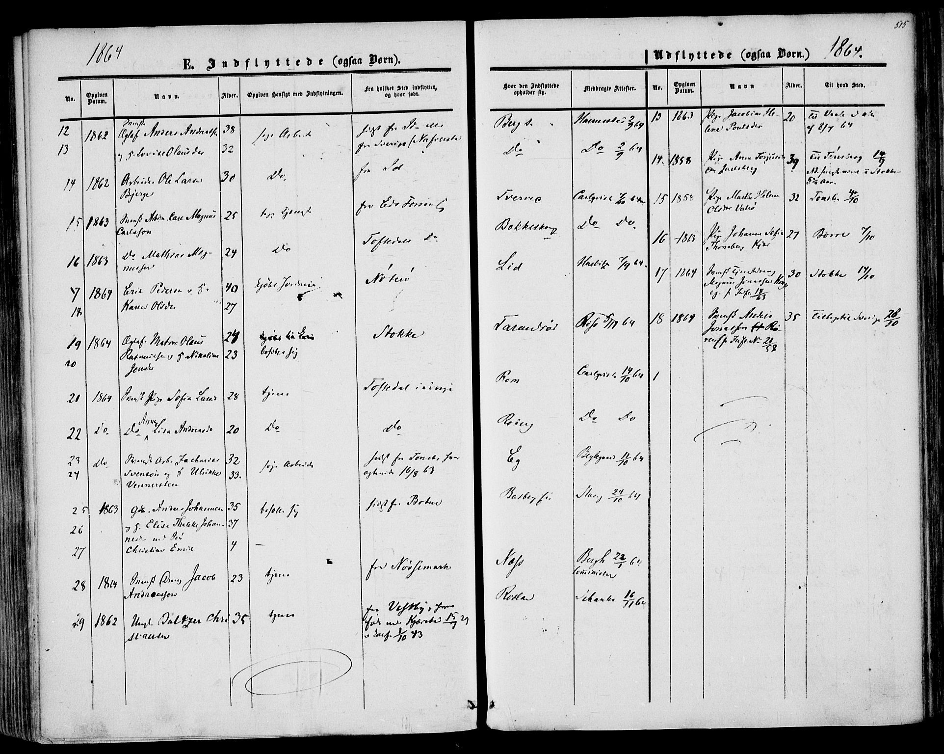 Sem kirkebøker, AV/SAKO-A-5/F/Fa/L0007: Parish register (official) no. I 7, 1856-1865, p. 515