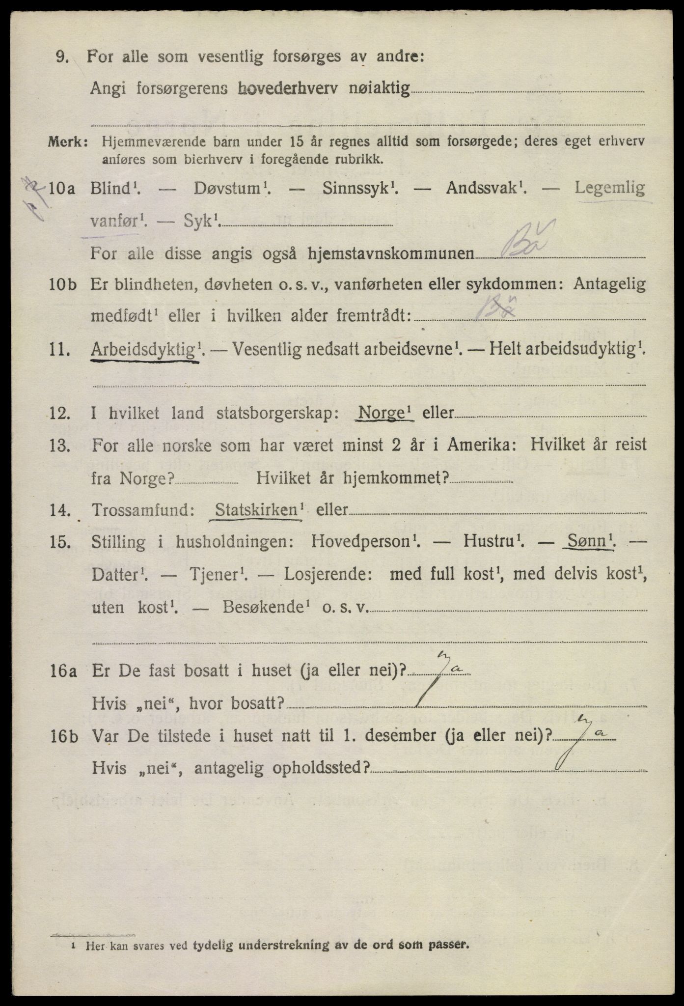 SAKO, 1920 census for Bø (Telemark), 1920, p. 5077