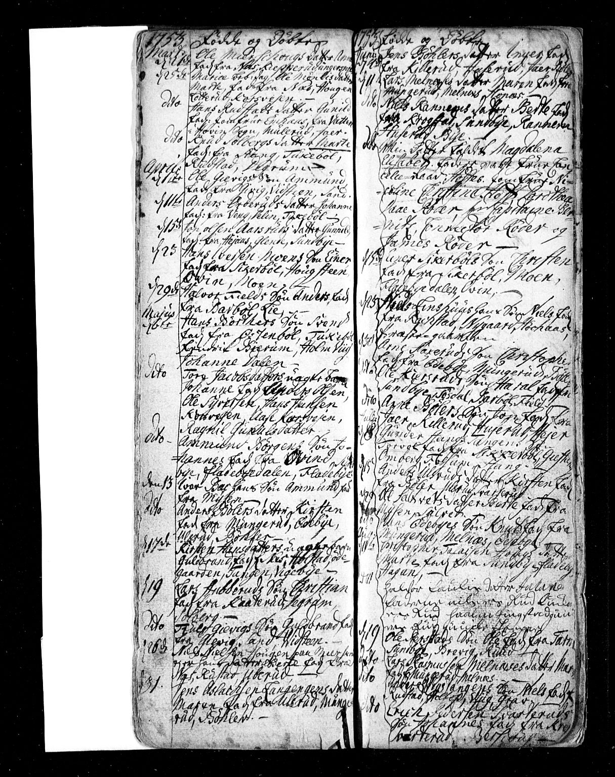 Enebakk prestekontor Kirkebøker, AV/SAO-A-10171c/F/Fa/L0001: Parish register (official) no. I 1, 1719-1754