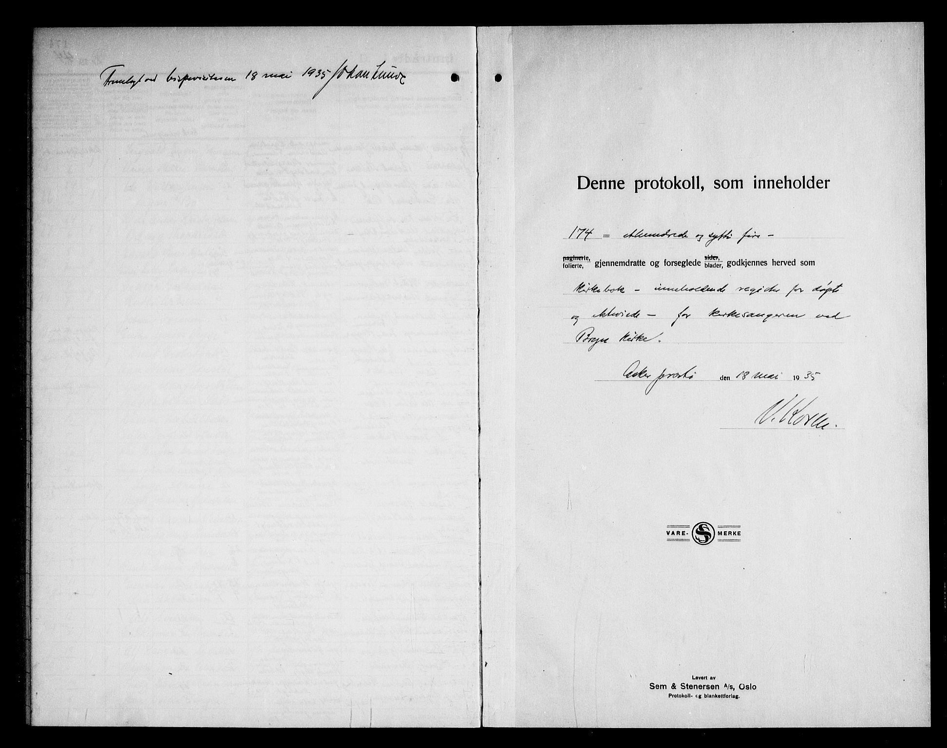 Vestre Bærum prestekontor Kirkebøker, SAO/A-10209a/G/L0002: Parish register (copy) no. 2, 1931-1947