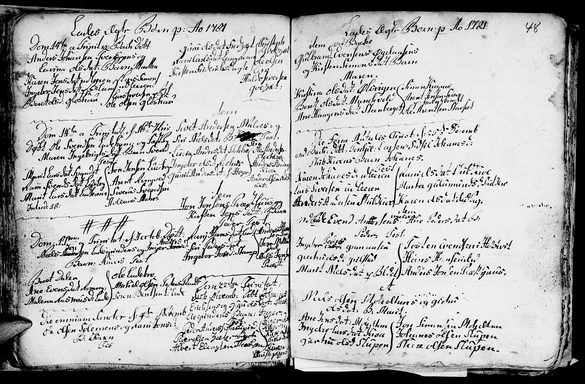 Ministerialprotokoller, klokkerbøker og fødselsregistre - Sør-Trøndelag, SAT/A-1456/606/L0305: Parish register (copy) no. 606C01, 1757-1819, p. 48