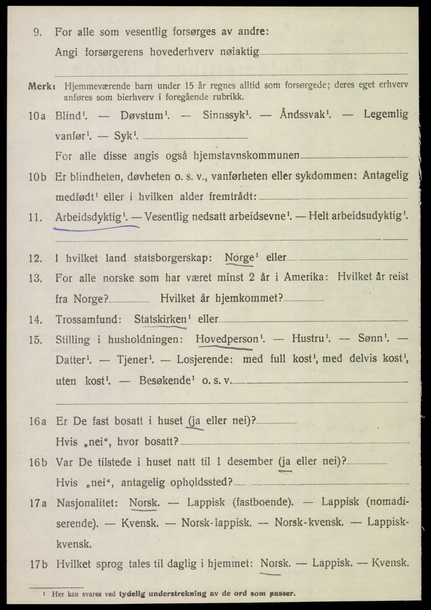 SAT, 1920 census for Inderøy, 1920, p. 1784