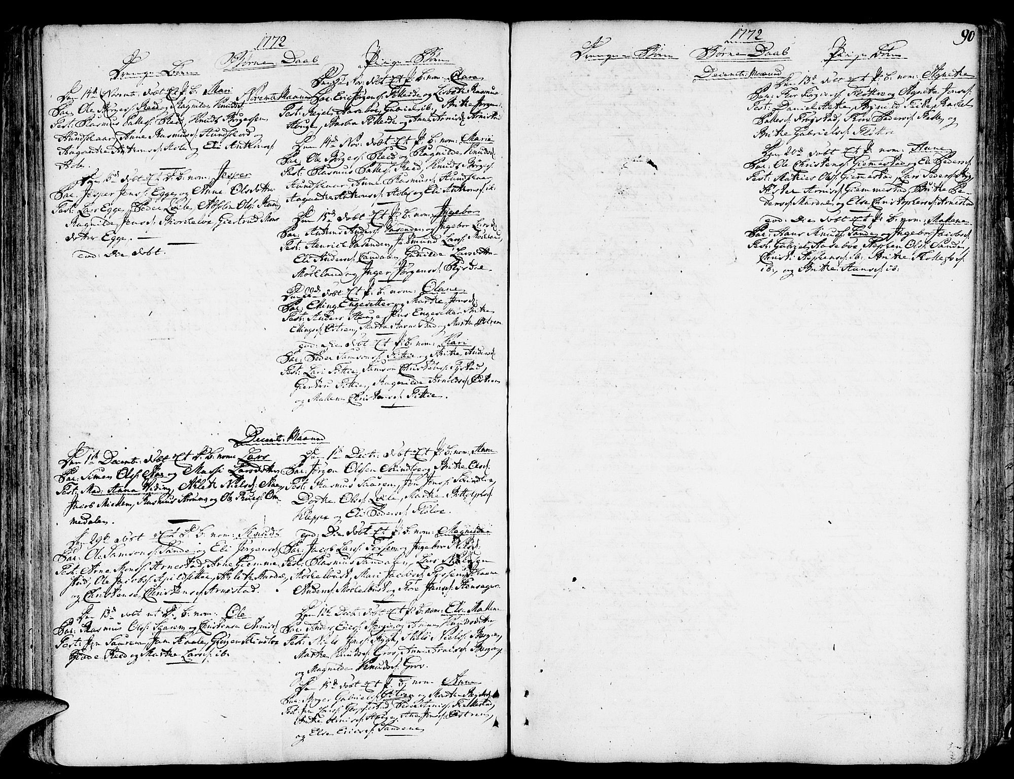 Gloppen sokneprestembete, AV/SAB-A-80101/H/Haa/Haaa/L0004: Parish register (official) no. A 4, 1758-1784, p. 90