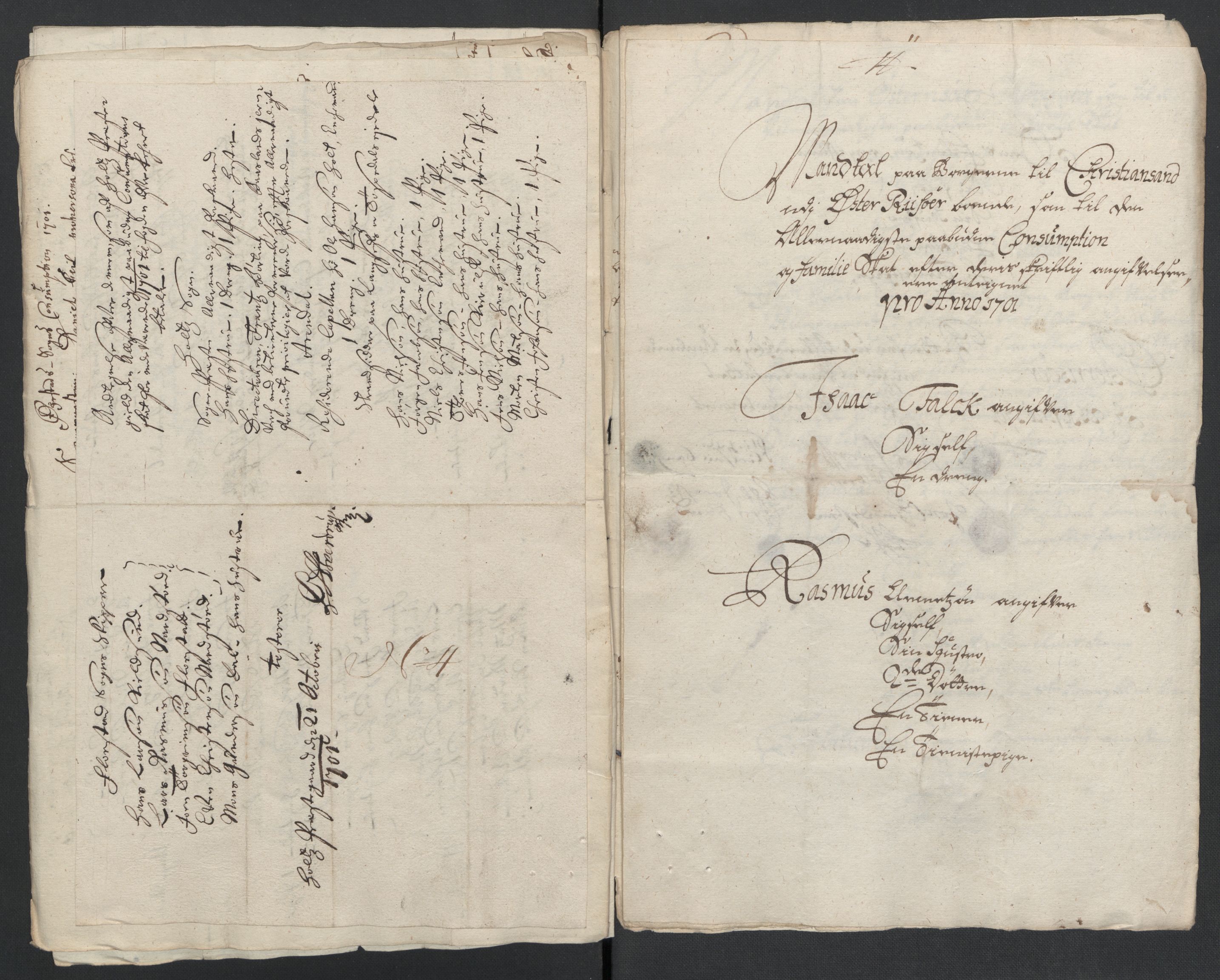 Rentekammeret inntil 1814, Reviderte regnskaper, Fogderegnskap, RA/EA-4092/R39/L2315: Fogderegnskap Nedenes, 1700-1701, p. 262