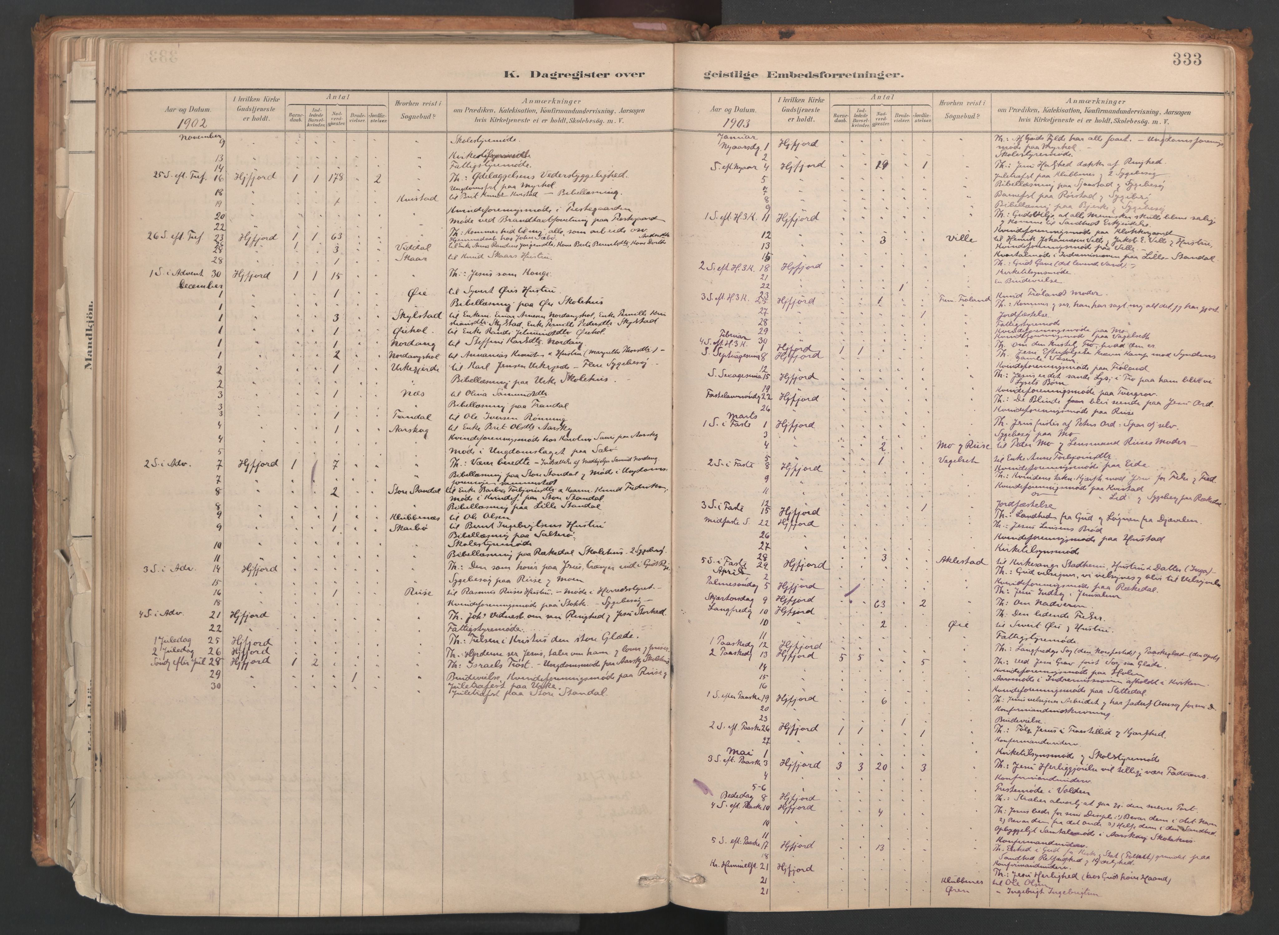 Ministerialprotokoller, klokkerbøker og fødselsregistre - Møre og Romsdal, AV/SAT-A-1454/515/L0211: Parish register (official) no. 515A07, 1886-1910, p. 333