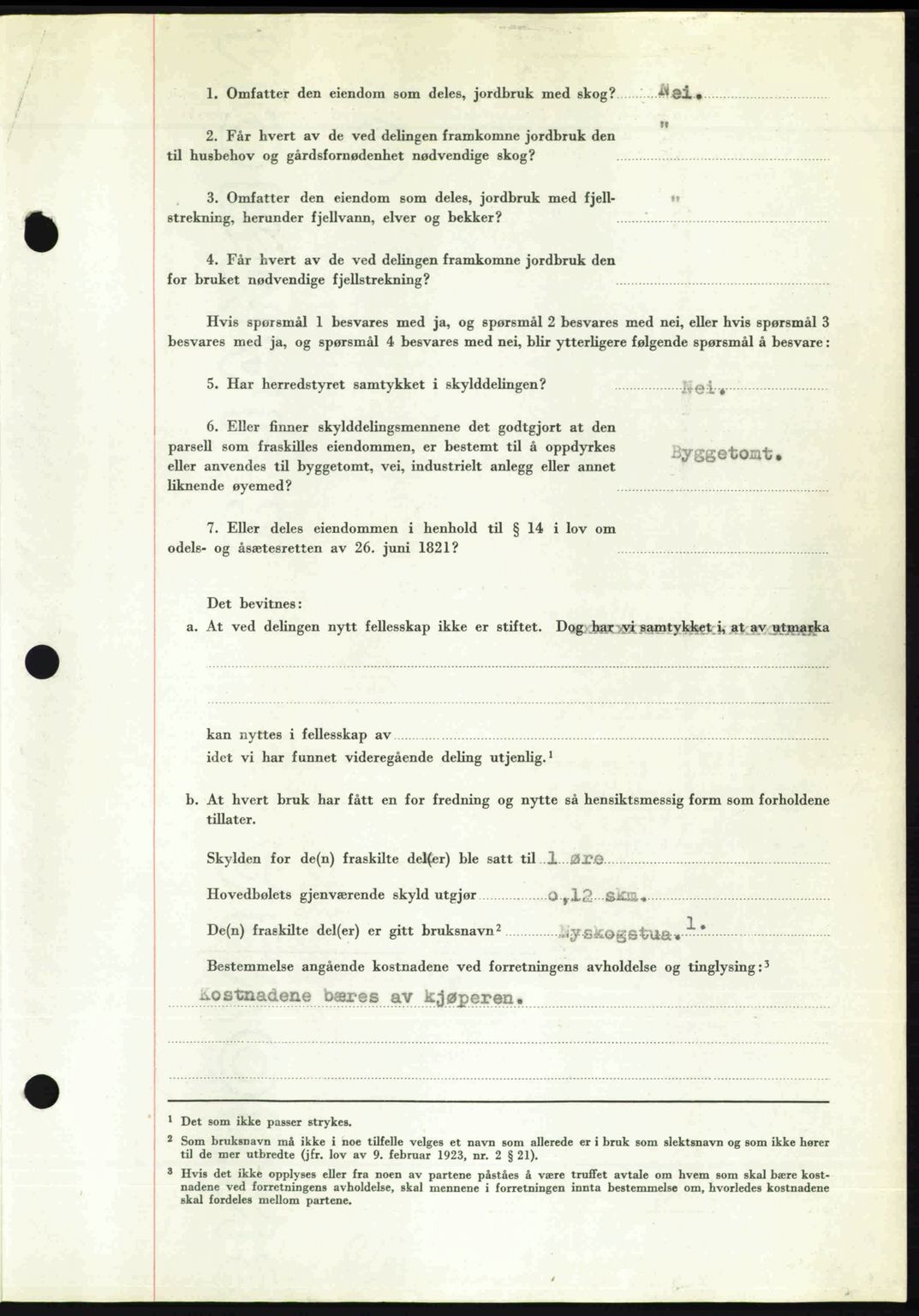 Nedenes sorenskriveri, AV/SAK-1221-0006/G/Gb/Gba/L0061: Mortgage book no. A13, 1949-1949, Diary no: : 2014/1949