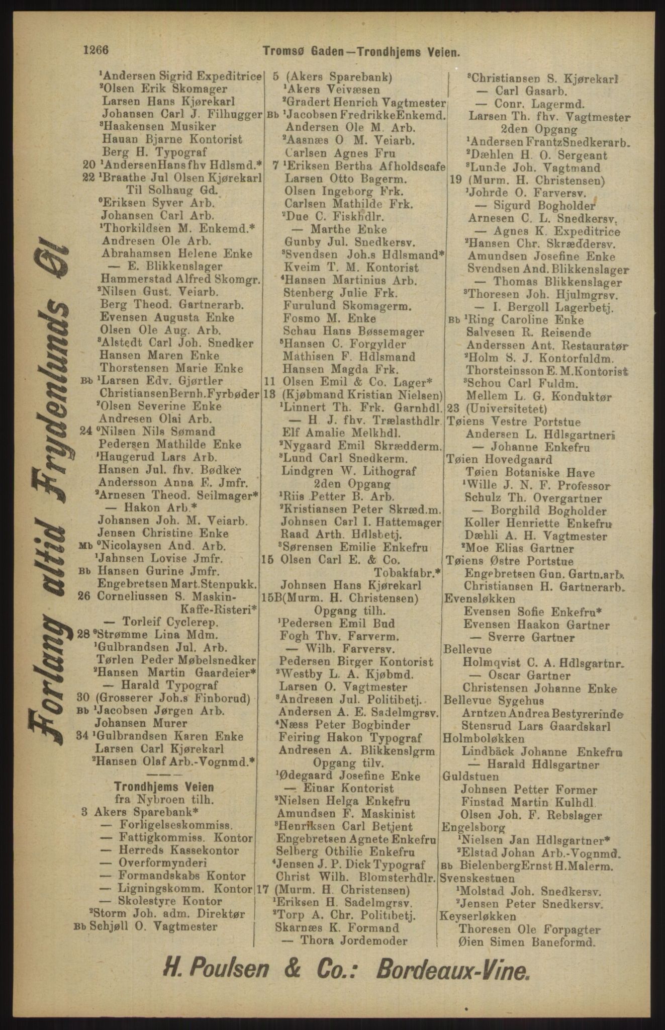 Kristiania/Oslo adressebok, PUBL/-, 1904, p. 1266