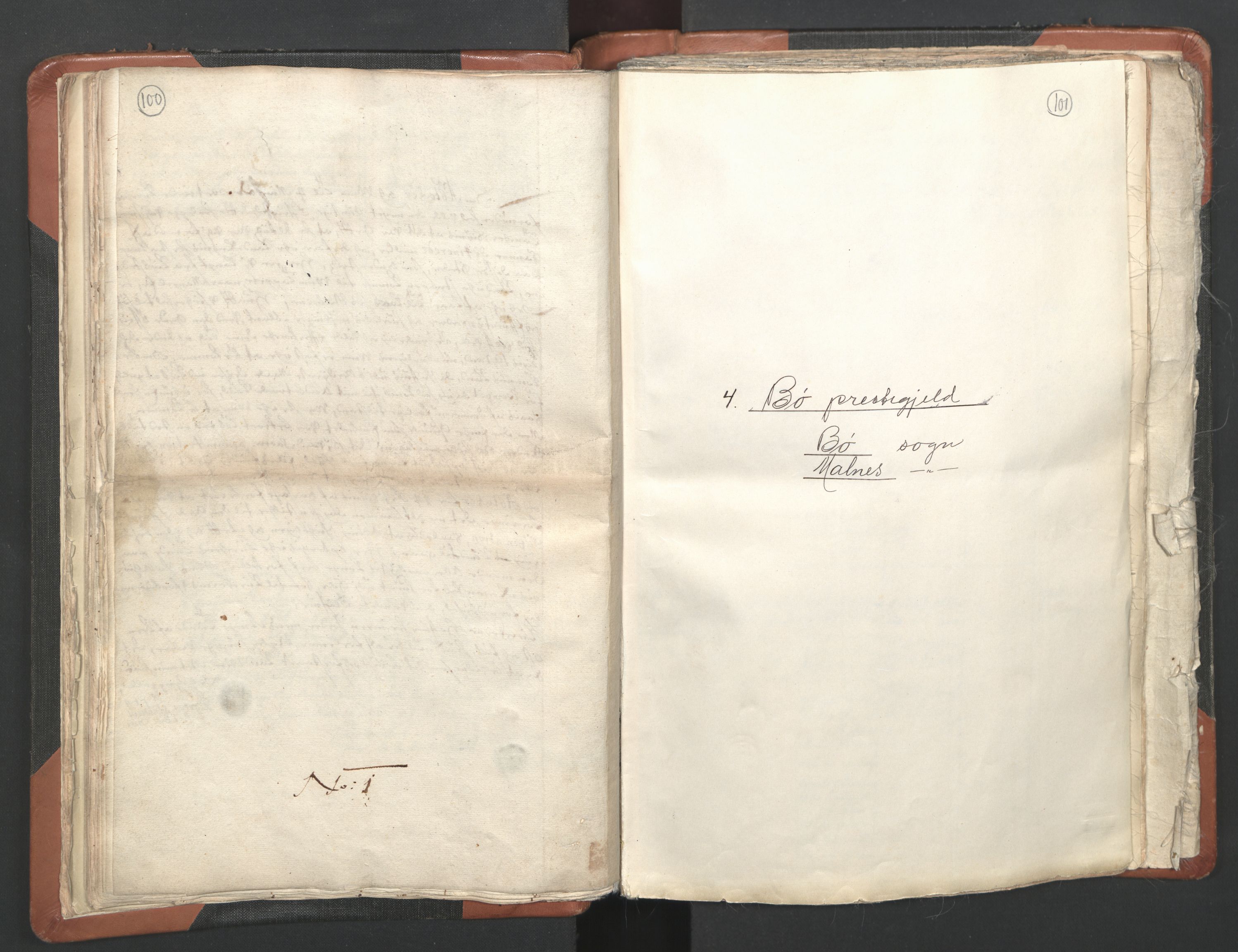 RA, Vicar's Census 1664-1666, no. 36: Lofoten and Vesterålen deanery, Senja deanery and Troms deanery, 1664-1666, p. 100-101