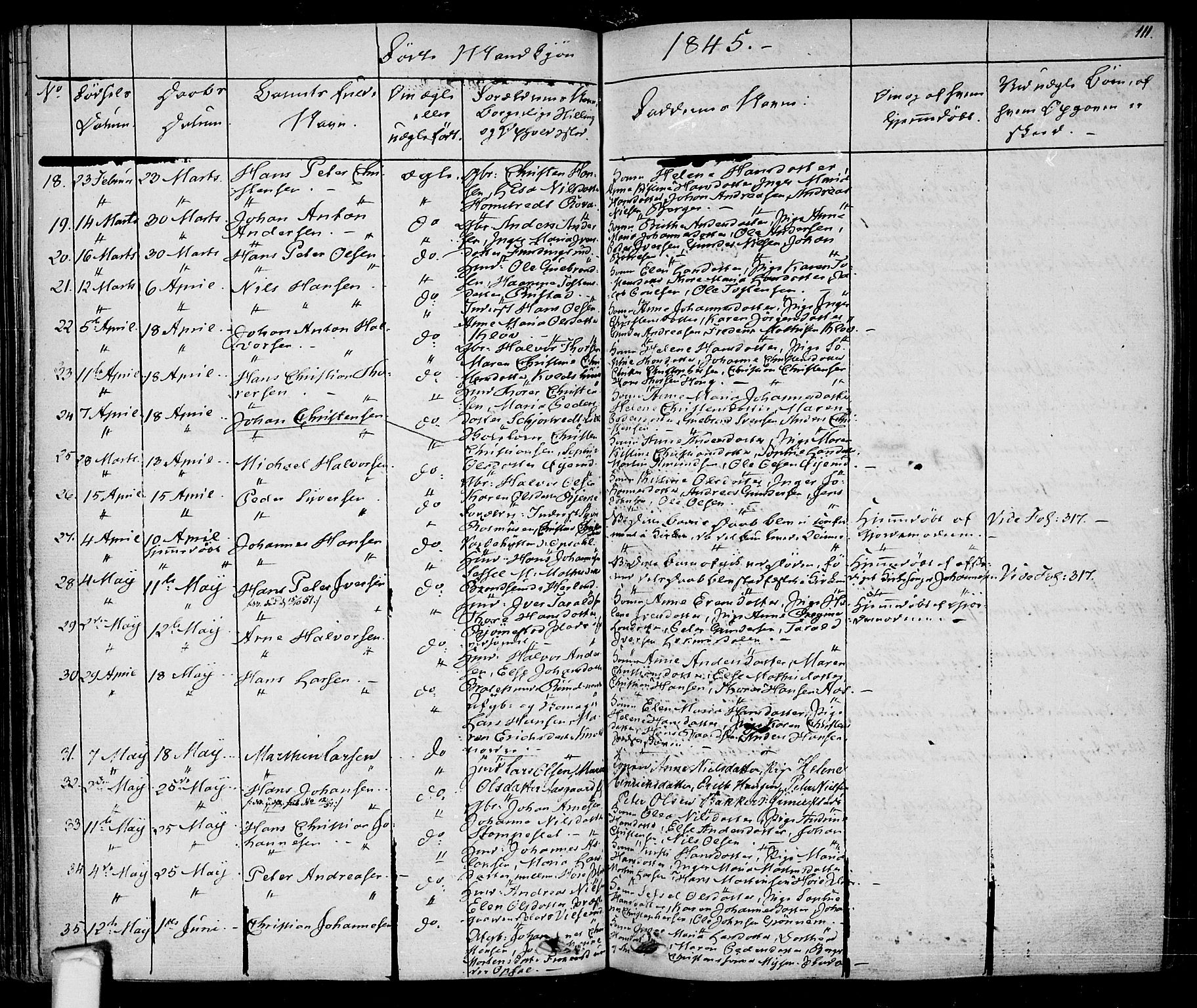 Eidsberg prestekontor Kirkebøker, AV/SAO-A-10905/F/Fa/L0008: Parish register (official) no. I 8, 1832-1848, p. 111