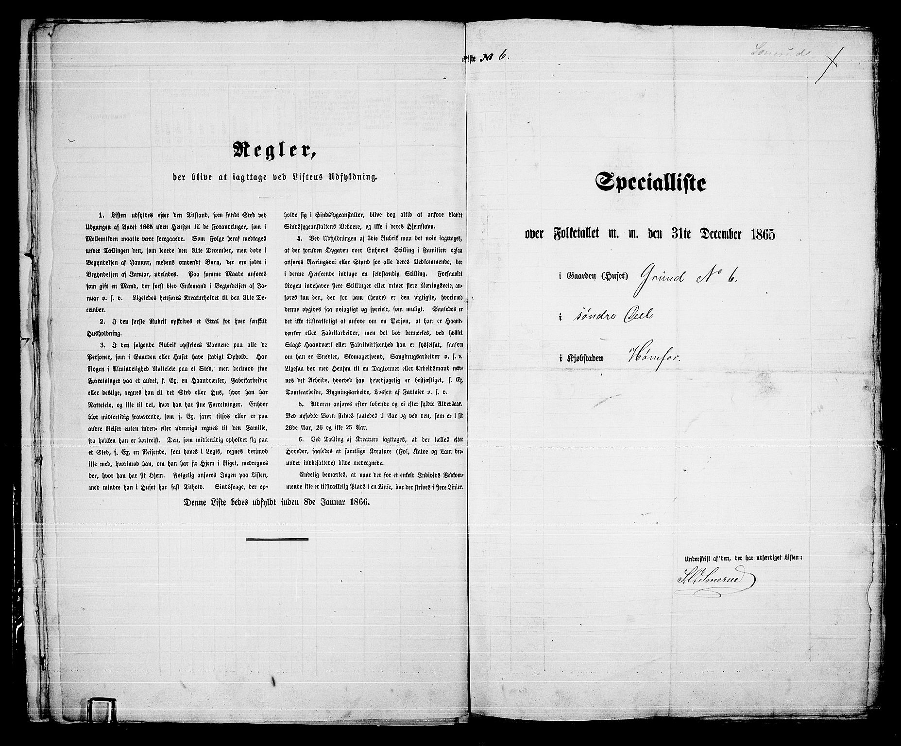 RA, 1865 census for Norderhov/Hønefoss, 1865, p. 17