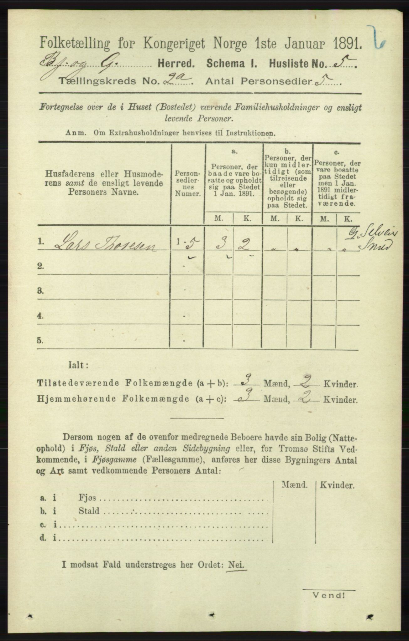 RA, 1891 census for 1024 Bjelland og Grindheim, 1891, p. 248