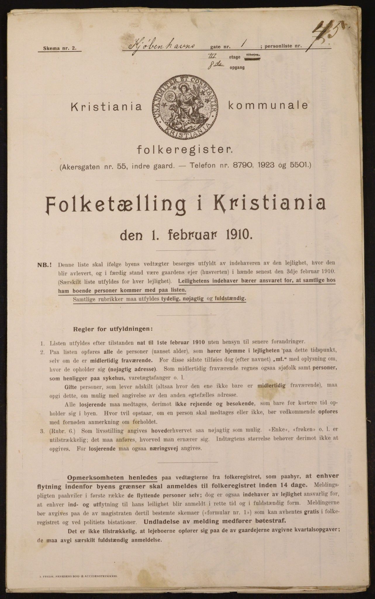 OBA, Municipal Census 1910 for Kristiania, 1910, p. 49842