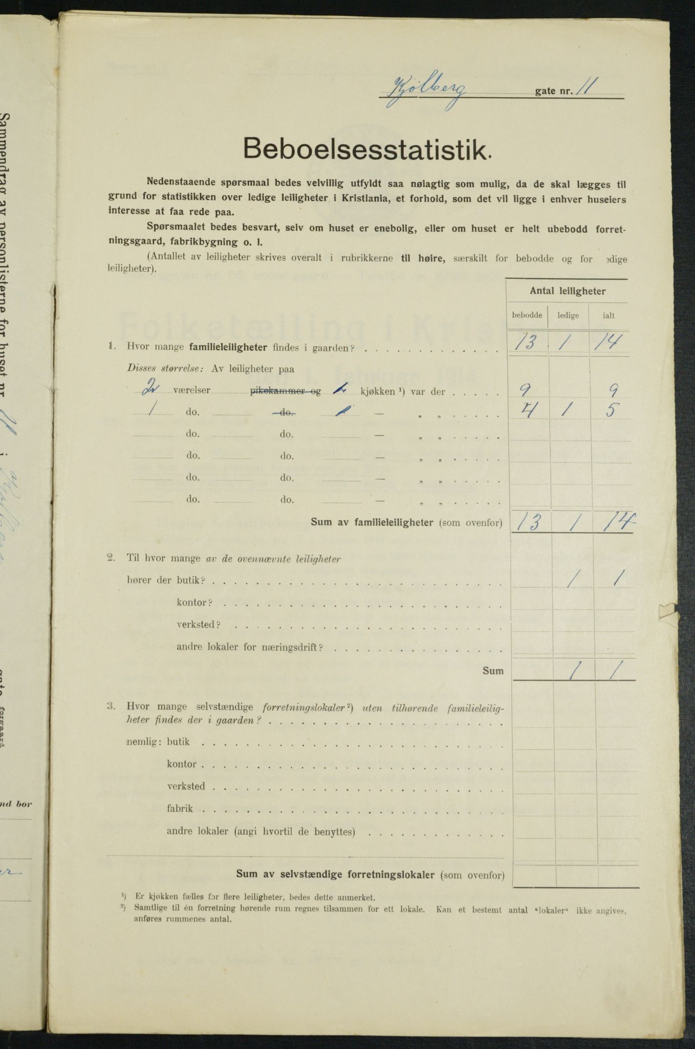 OBA, Municipal Census 1914 for Kristiania, 1914, p. 51453