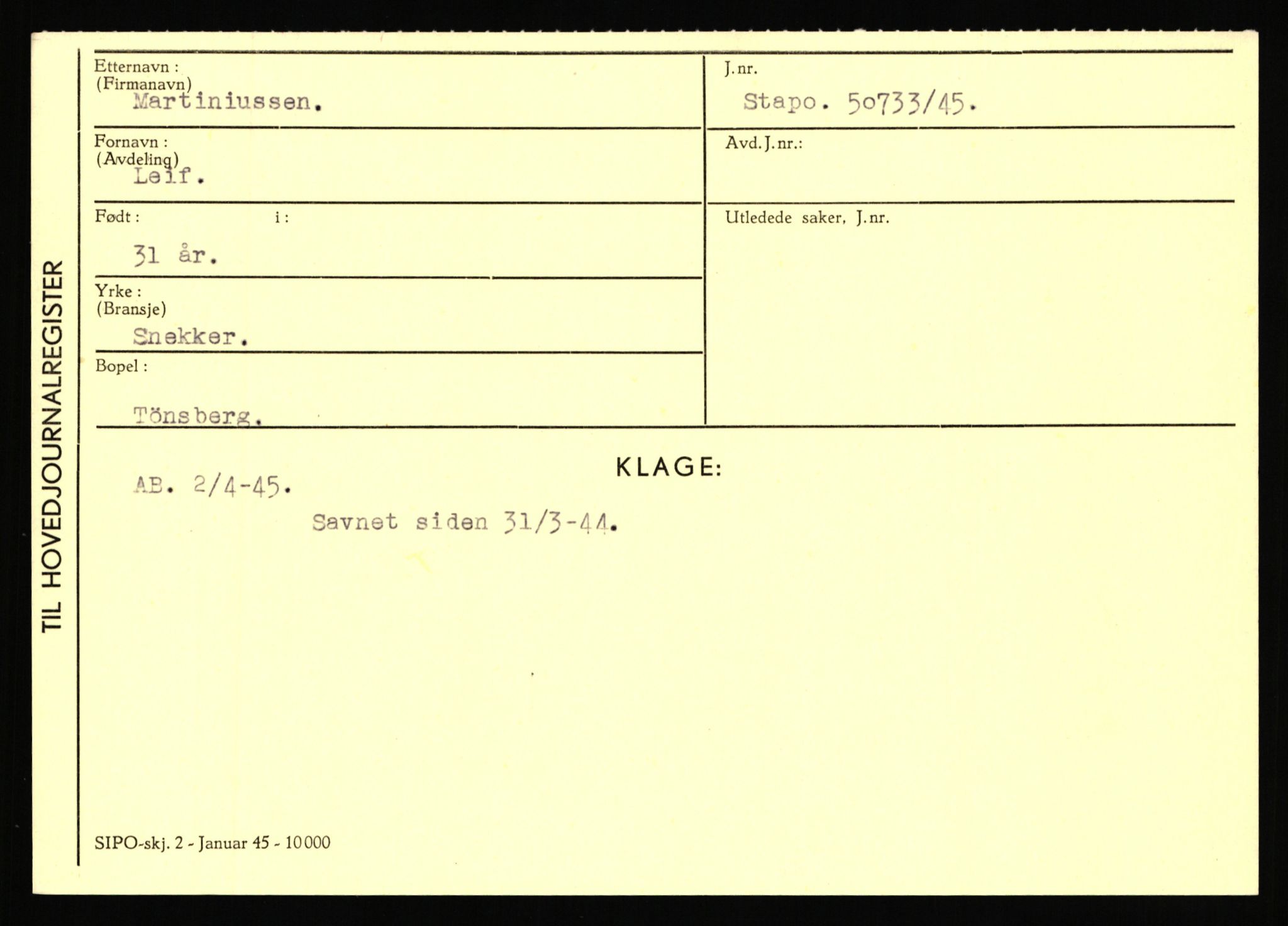 Statspolitiet - Hovedkontoret / Osloavdelingen, AV/RA-S-1329/C/Ca/L0010: Lind - Moksnes, 1943-1945, p. 2834