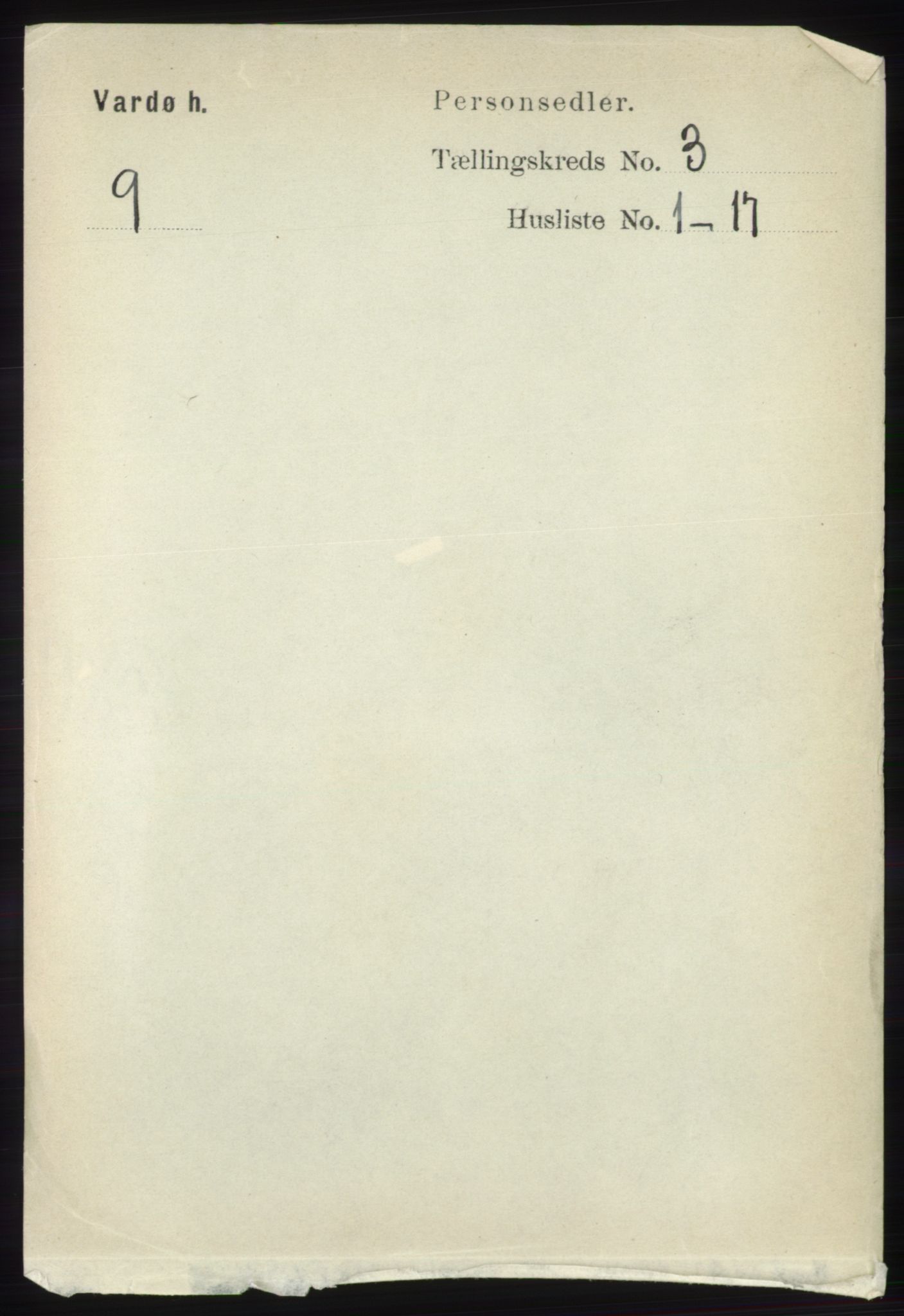 RA, 1891 census for 2028 Vardø, 1891, p. 821