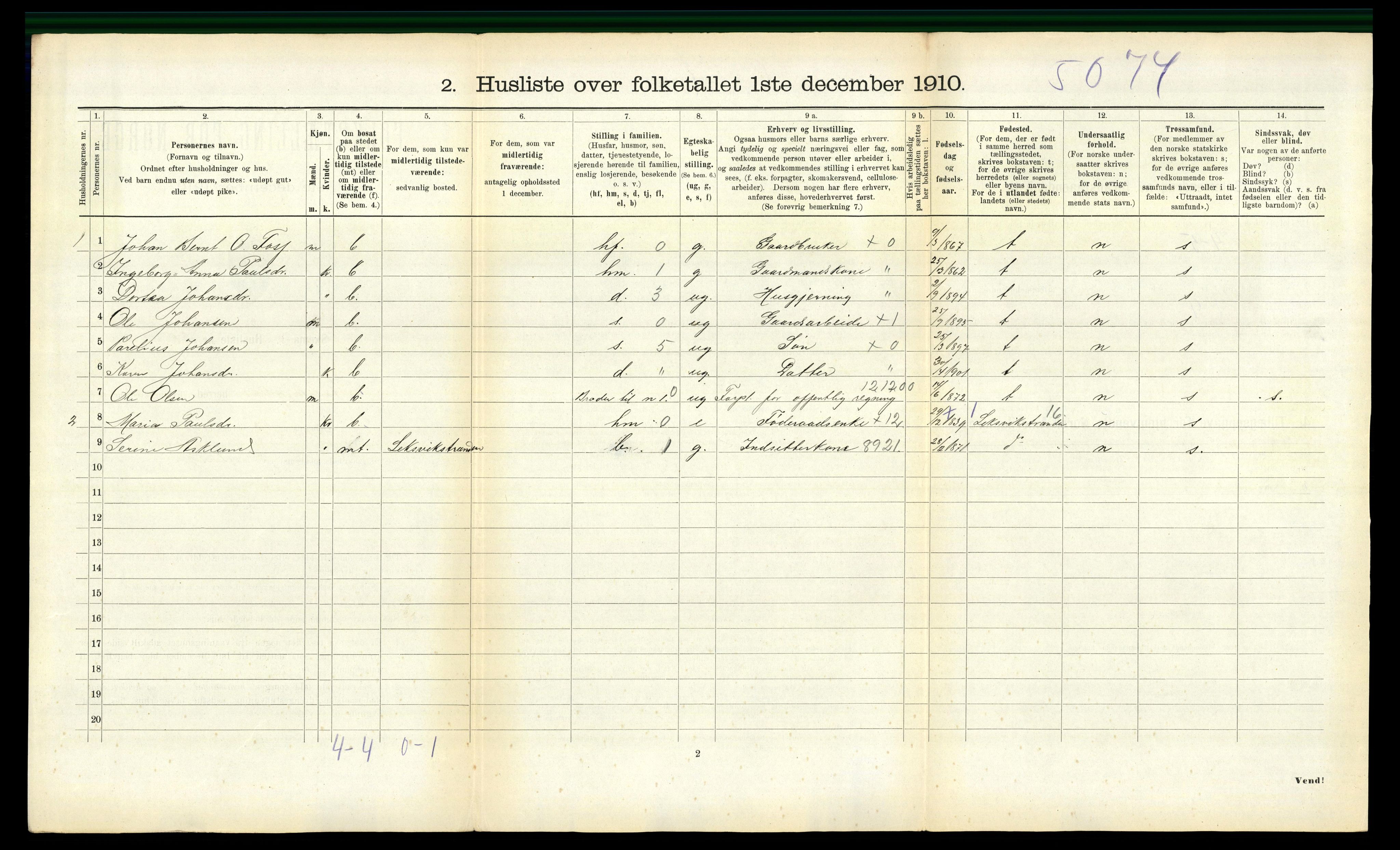 RA, 1910 census for Stadsbygd, 1910, p. 236