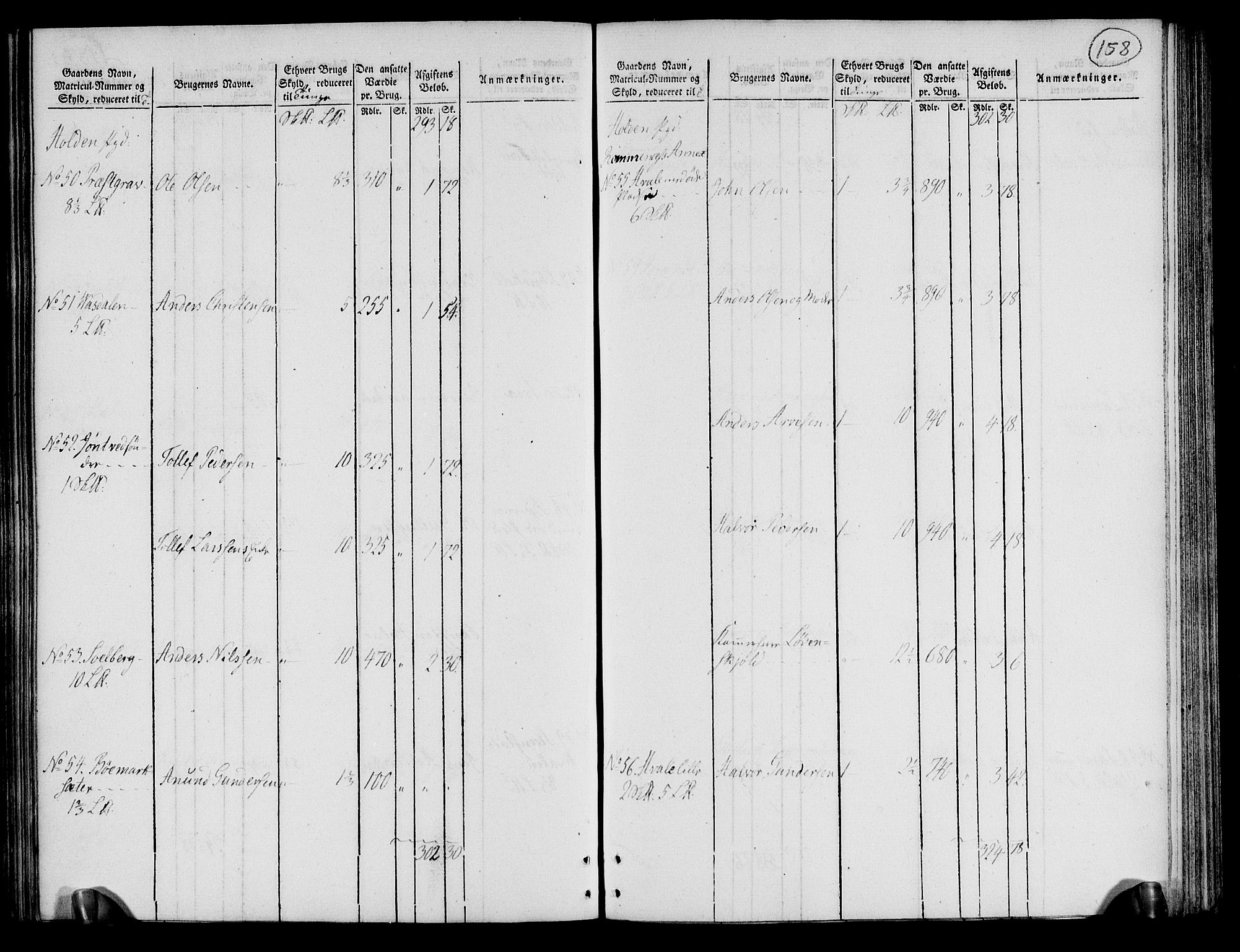 Rentekammeret inntil 1814, Realistisk ordnet avdeling, AV/RA-EA-4070/N/Ne/Nea/L0072: Nedre Telemarken og Bamble fogderi. Oppebørselsregister, 1803, p. 163