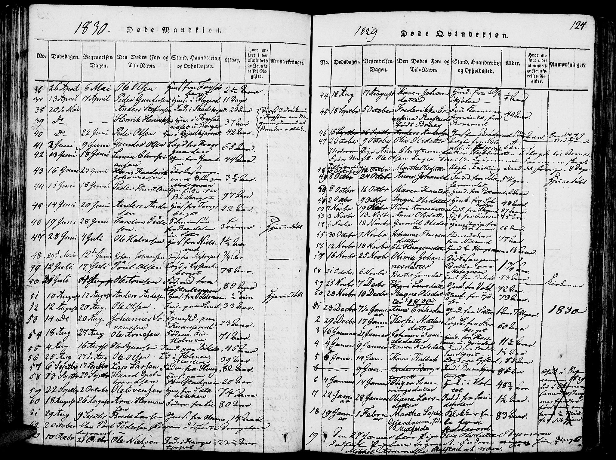 Grue prestekontor, AV/SAH-PREST-036/H/Ha/Haa/L0006: Parish register (official) no. 6, 1814-1830, p. 124