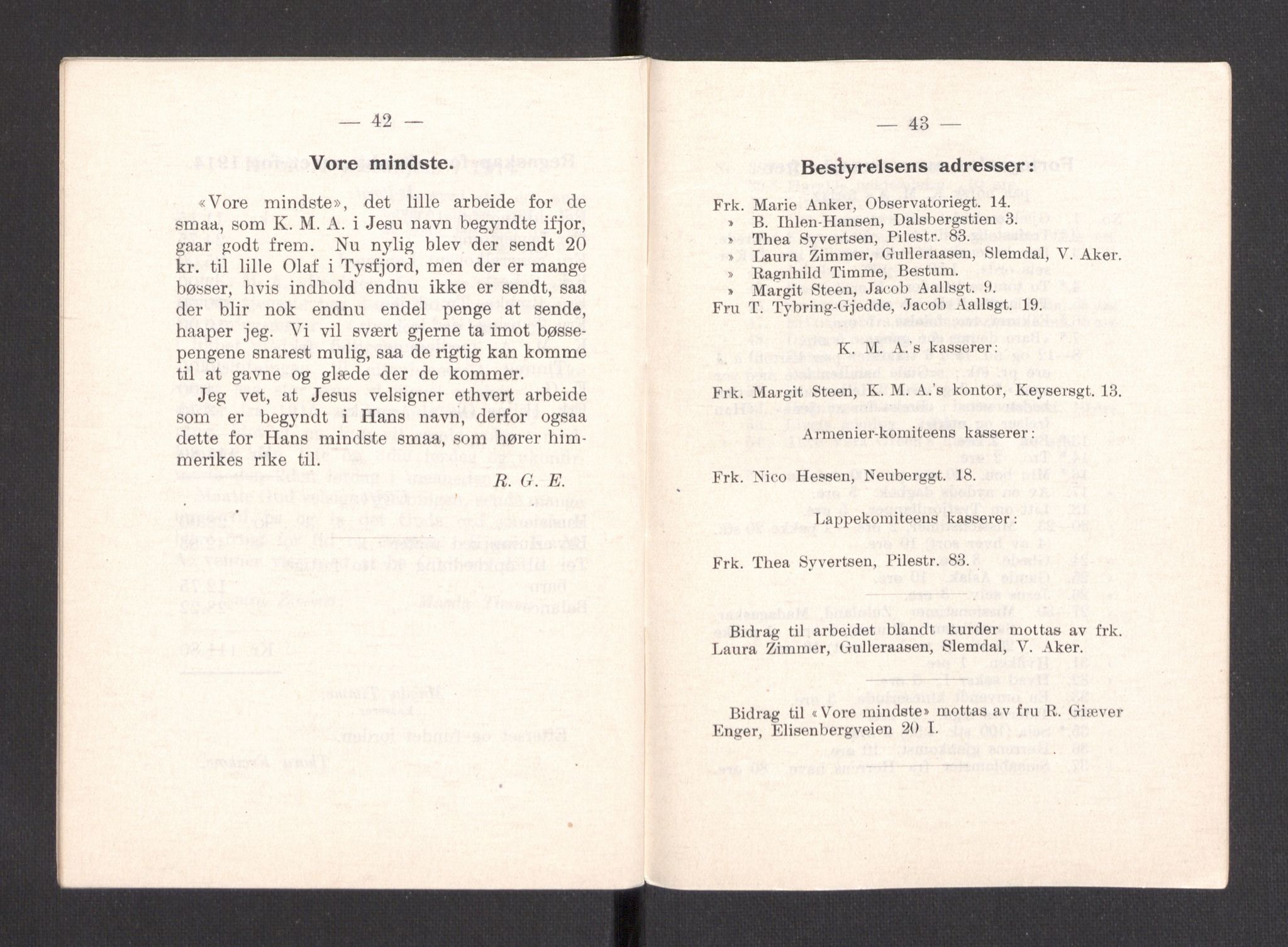 Kvinnelige Misjonsarbeidere, AV/RA-PA-0699/F/Fa/L0001/0007: -- / Årsmeldinger, trykte, 1906-1915