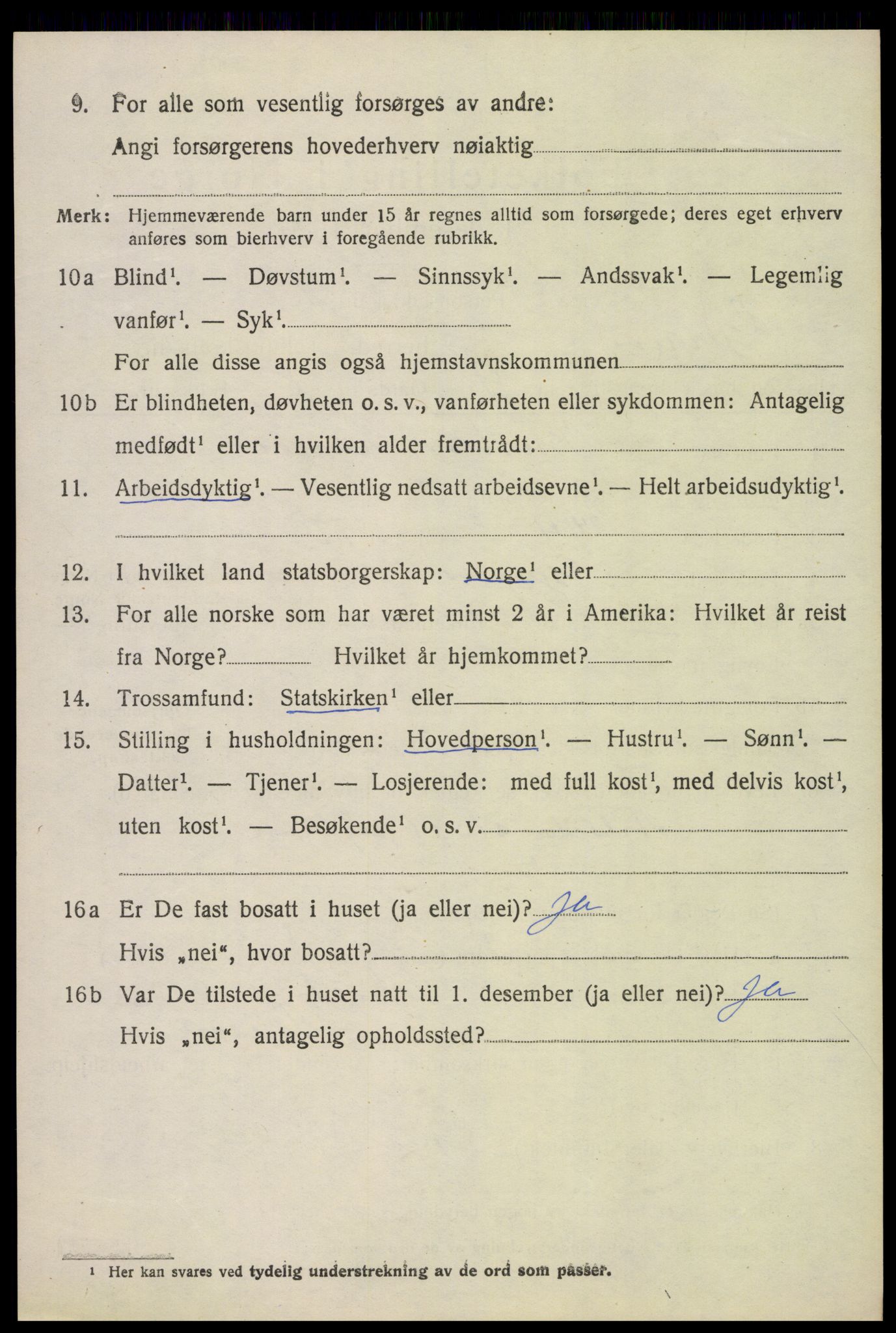 SAKO, 1920 census for Gjerpen, 1920, p. 4205