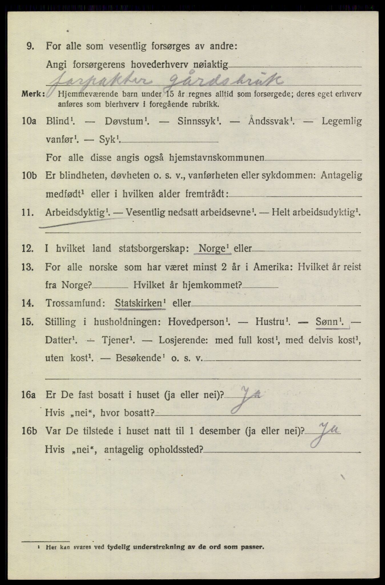 SAO, 1920 census for Høland, 1920, p. 9954