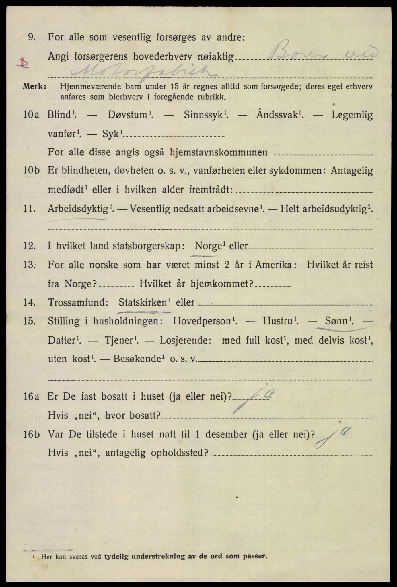 SAH, 1920 census for Gjøvik, 1920, p. 7853