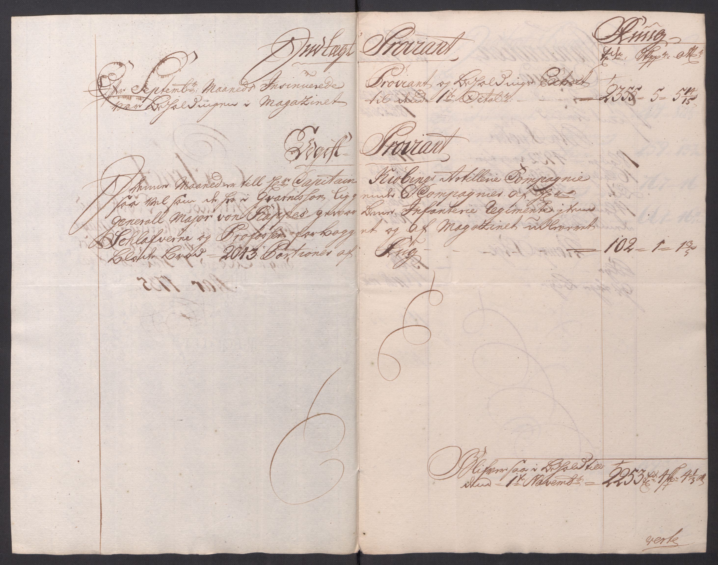 Kommanderende general (KG I) med Det norske krigsdirektorium, AV/RA-EA-5419/D/L0154: Fredriksten festning: Brev, inventarfortegnelser og regnskapsekstrakter, 1730-1739, p. 412