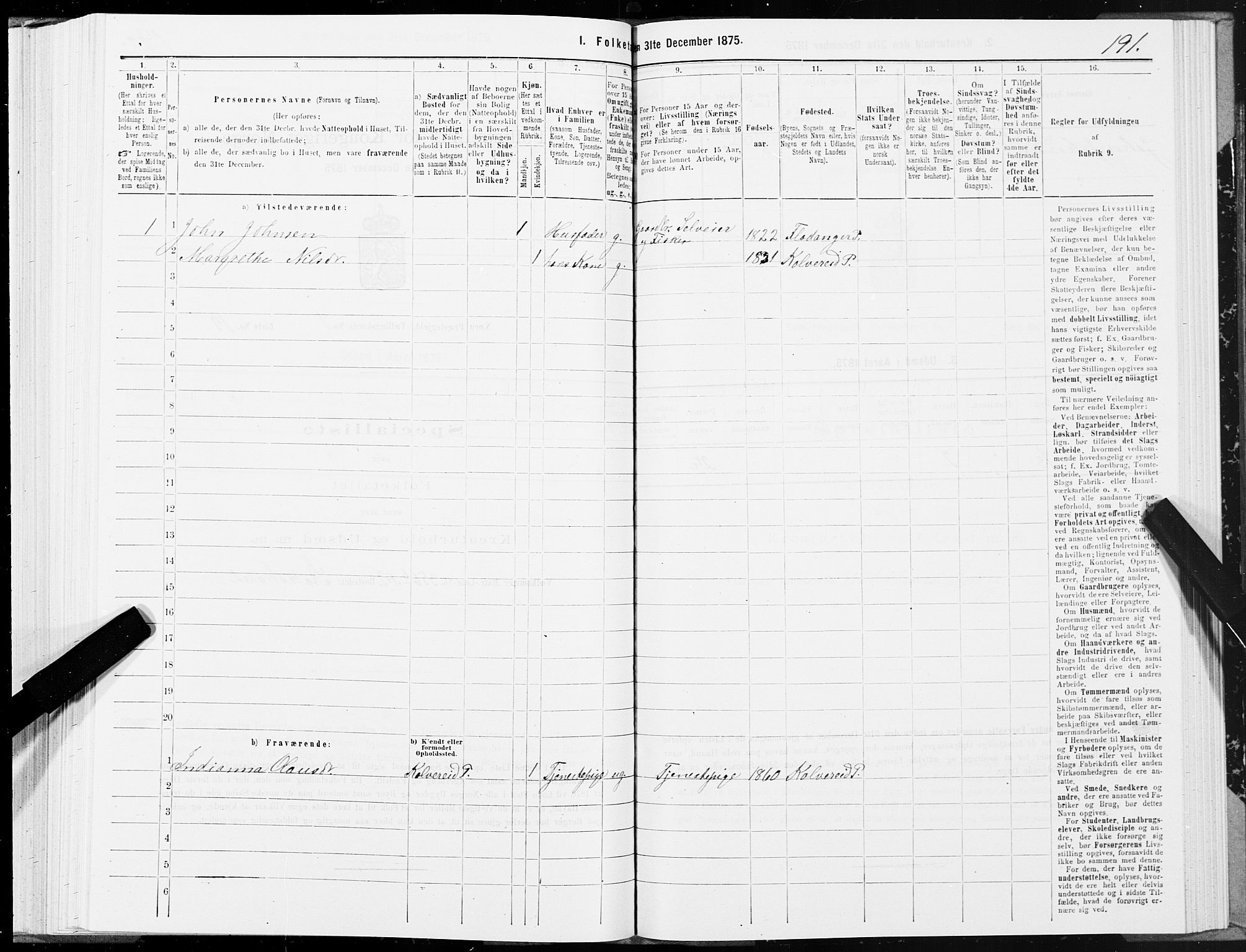 SAT, 1875 census for 1751P Nærøy, 1875, p. 3191