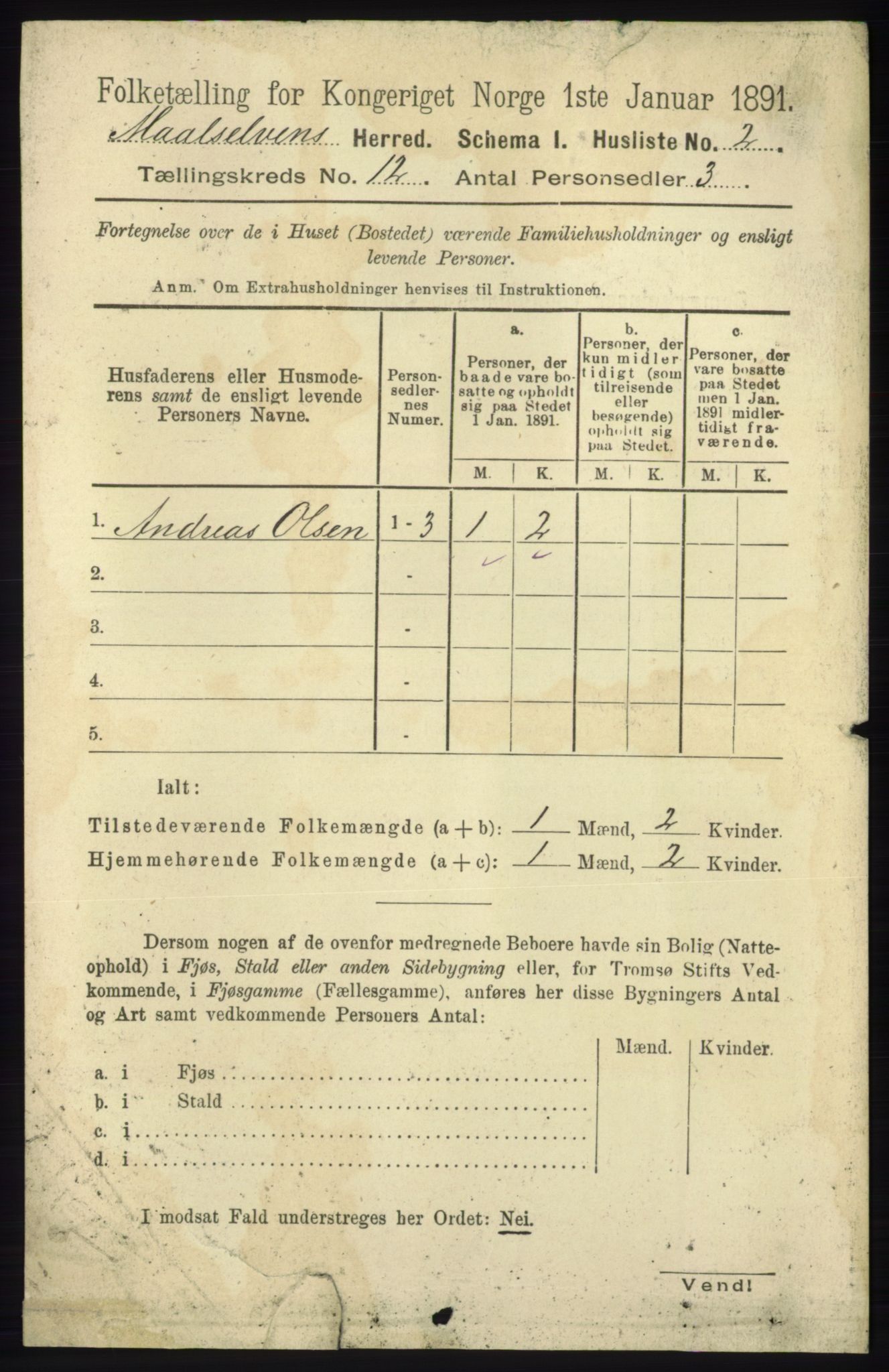 RA, 1891 census for 1924 Målselv, 1891, p. 3762