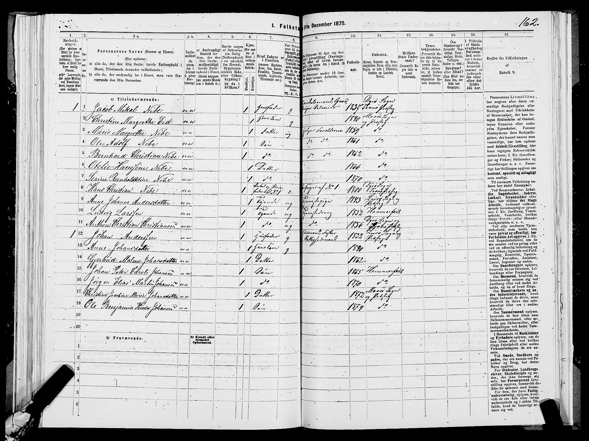 SATØ, 1875 census for 2018P Måsøy, 1875, p. 1162