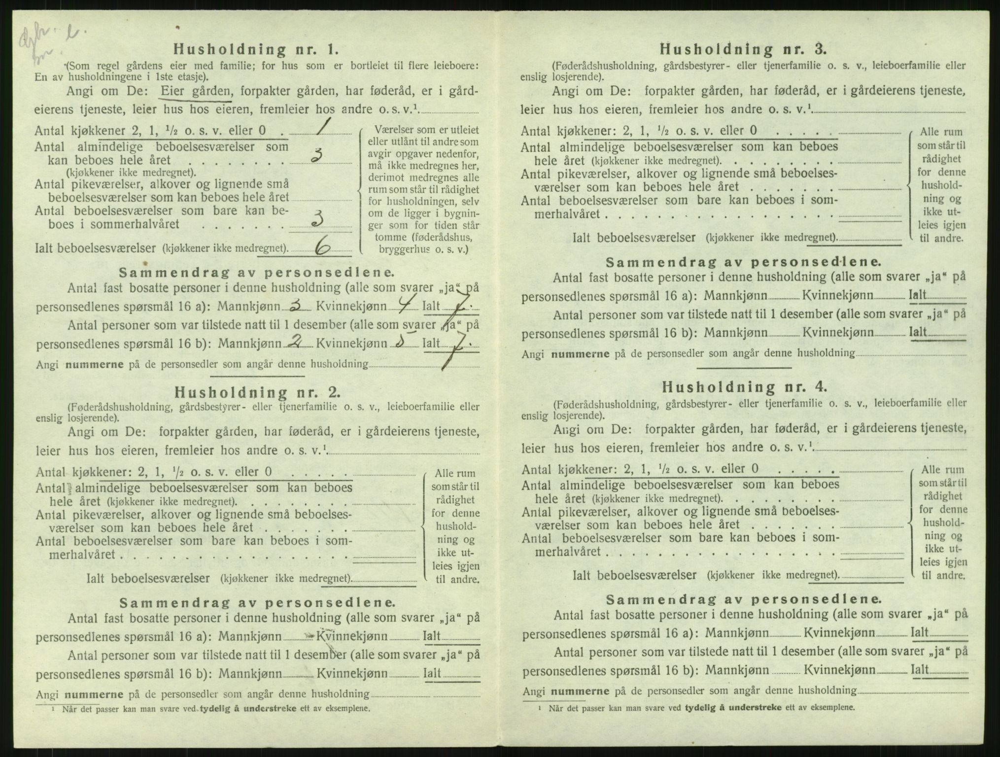 SAT, 1920 census for Haram, 1920, p. 594