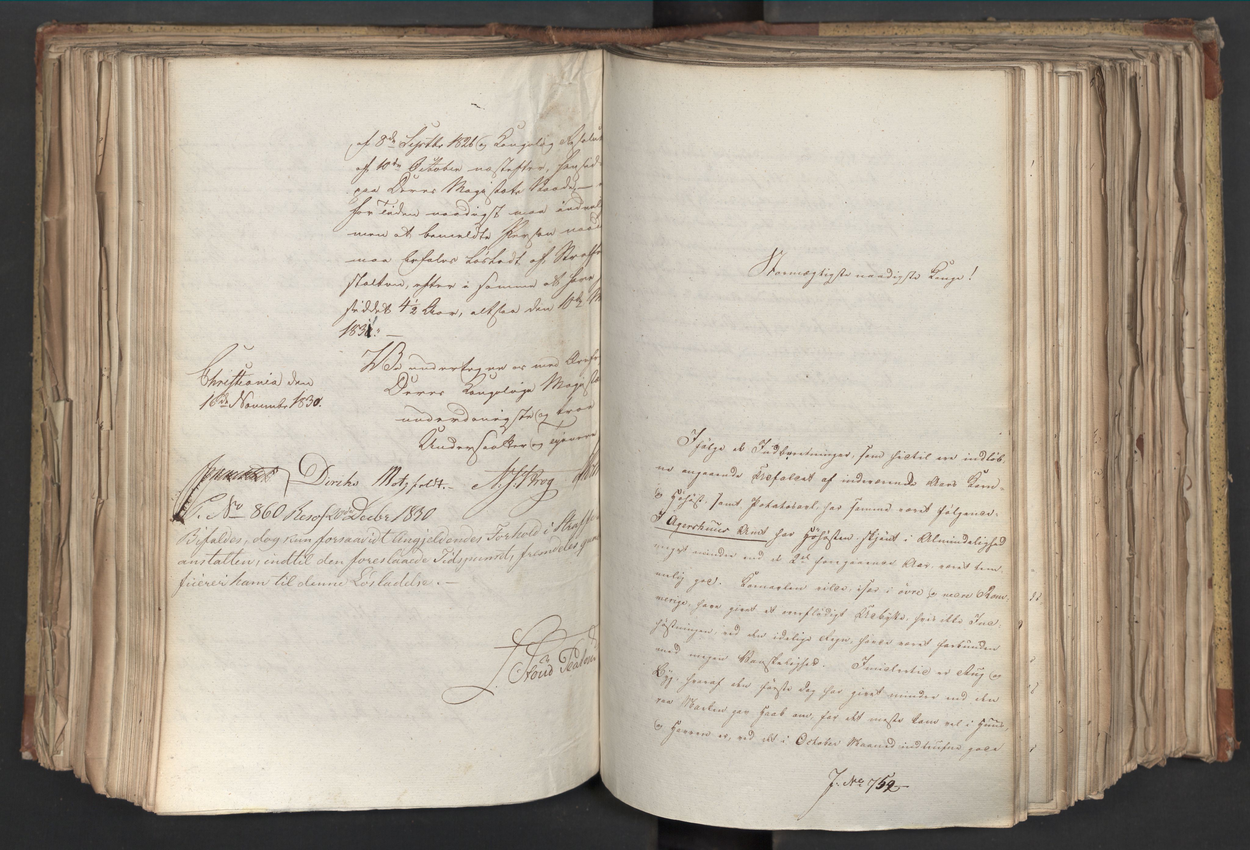 Statsrådsavdelingen i Stockholm, AV/RA-S-1003/D/Da/L0068: Regjeringsinnstillinger nr. 660-876, 1830, p. 319