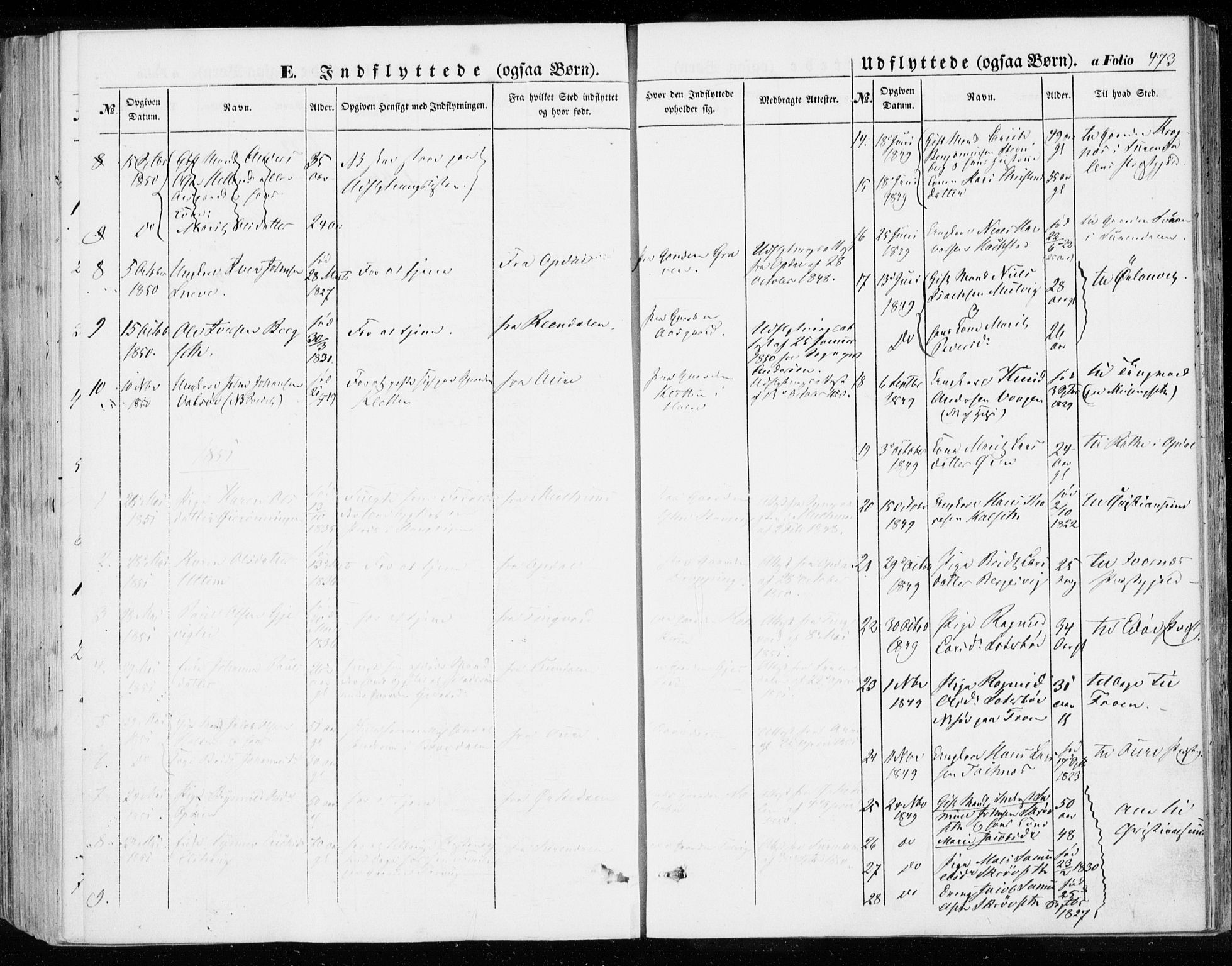 Ministerialprotokoller, klokkerbøker og fødselsregistre - Møre og Romsdal, SAT/A-1454/592/L1026: Parish register (official) no. 592A04, 1849-1867, p. 473