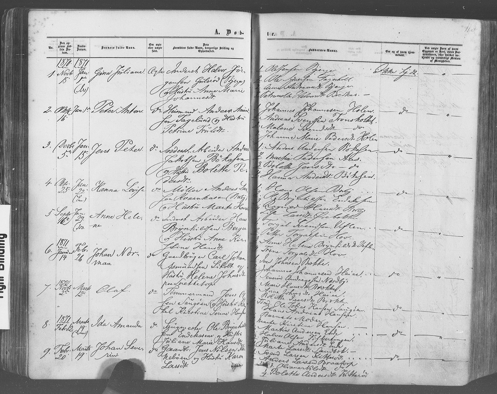Idd prestekontor Kirkebøker, SAO/A-10911/F/Fc/L0005: Parish register (official) no. III 5, 1861-1877, p. 113
