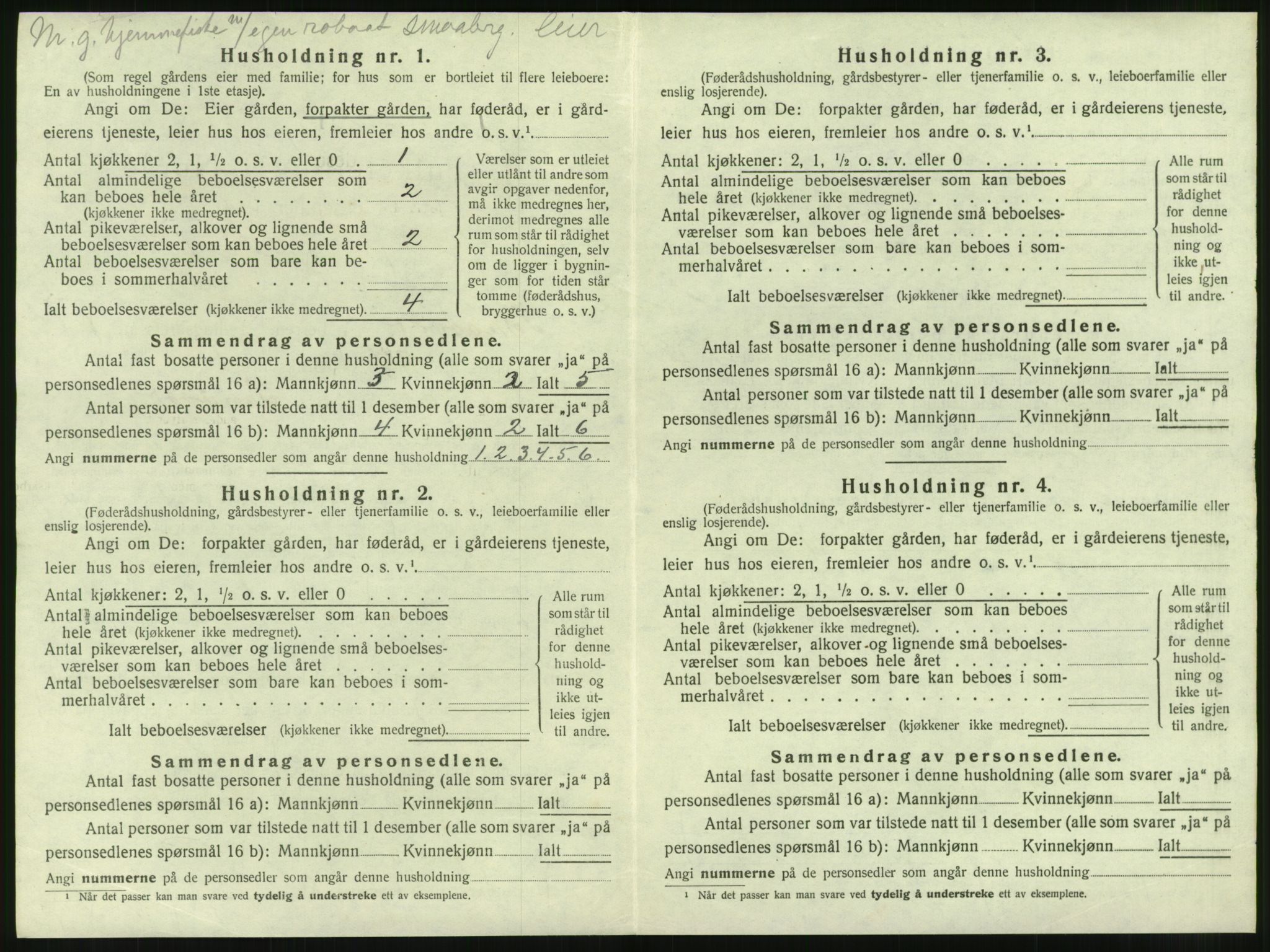 SAT, 1920 census for Brattvær, 1920, p. 31