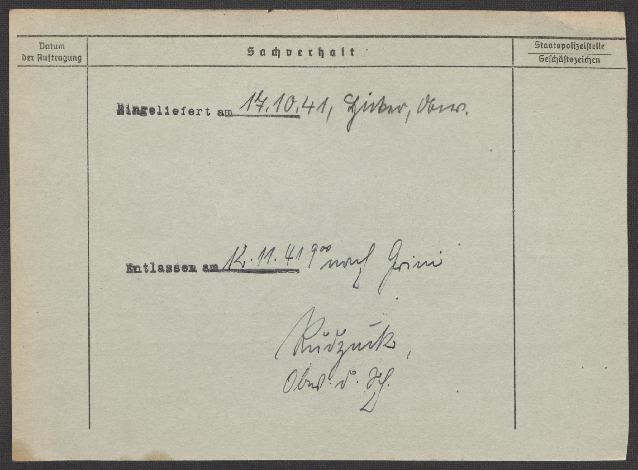 Befehlshaber der Sicherheitspolizei und des SD, AV/RA-RAFA-5969/E/Ea/Eaa/L0002: Register over norske fanger i Møllergata 19: Bj-Eng, 1940-1945, p. 980