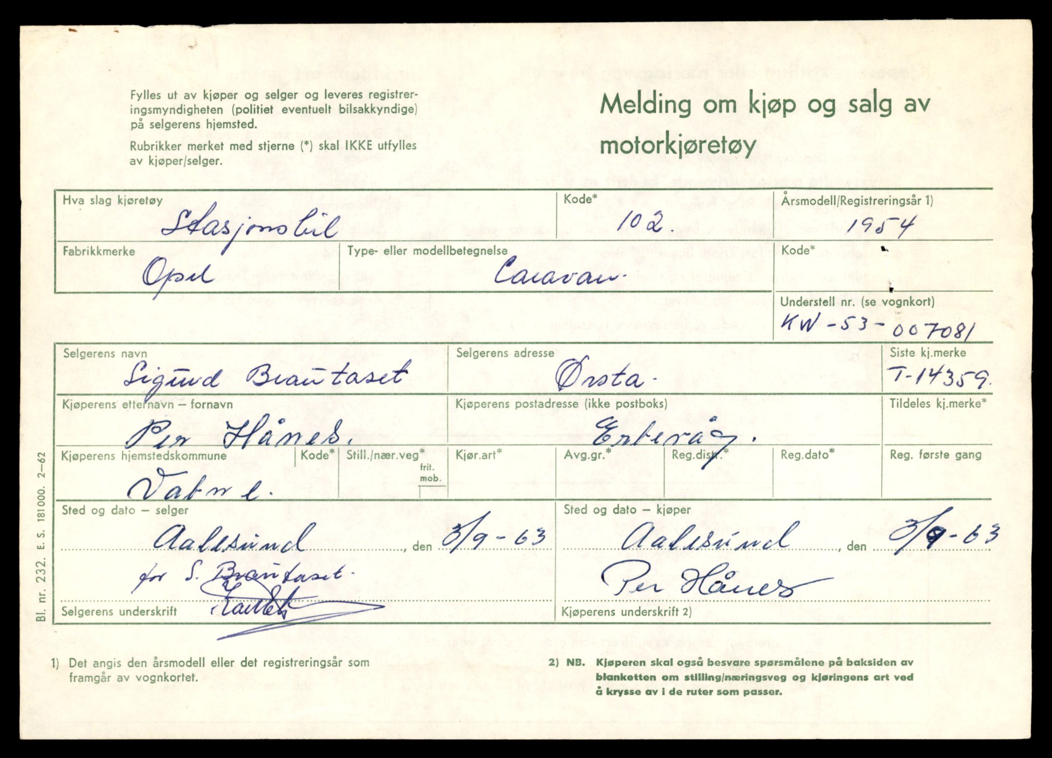 Møre og Romsdal vegkontor - Ålesund trafikkstasjon, AV/SAT-A-4099/F/Fe/L0045: Registreringskort for kjøretøy T 14320 - T 14444, 1927-1998, p. 1137