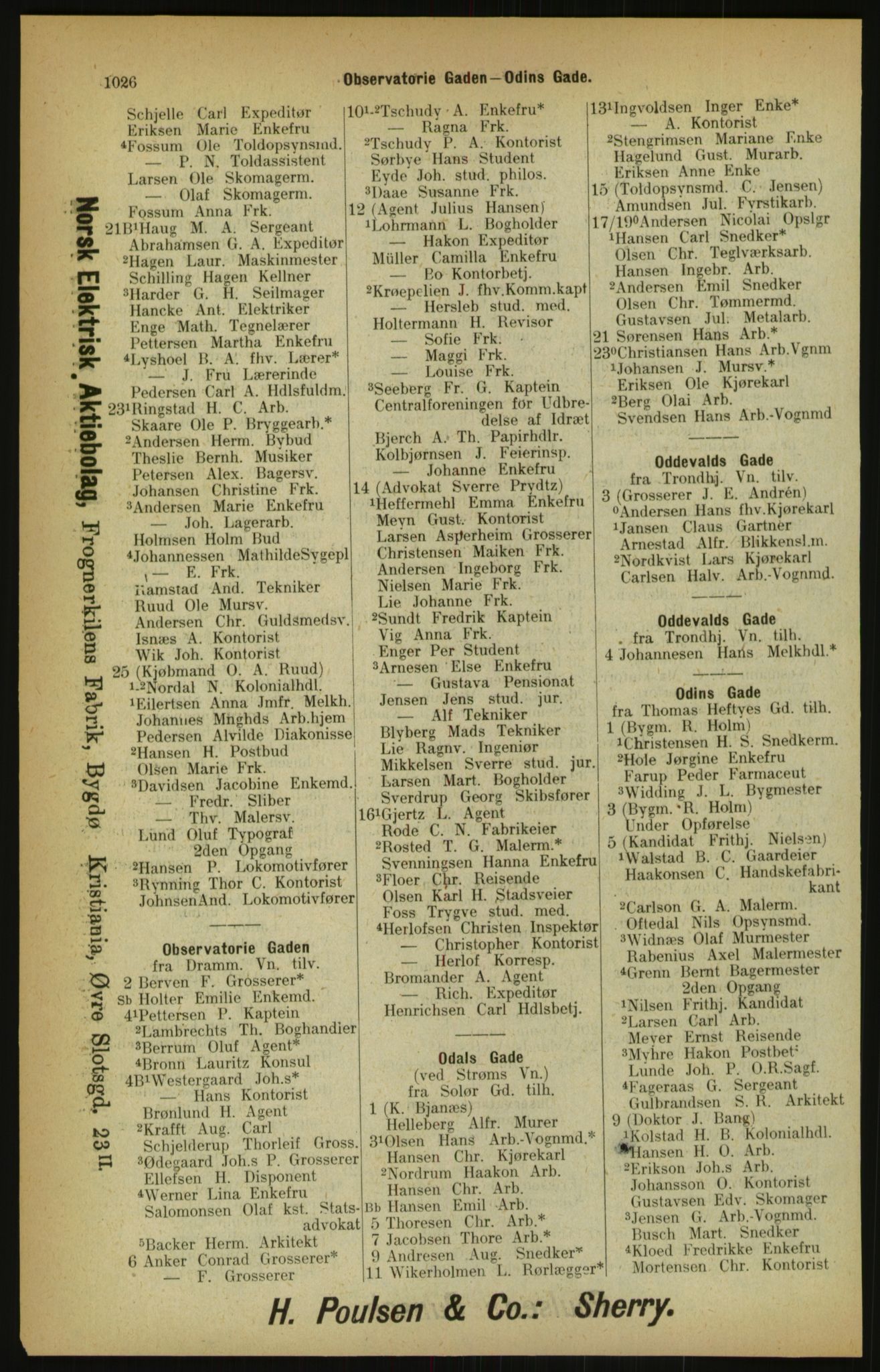 Kristiania/Oslo adressebok, PUBL/-, 1900, p. 1026