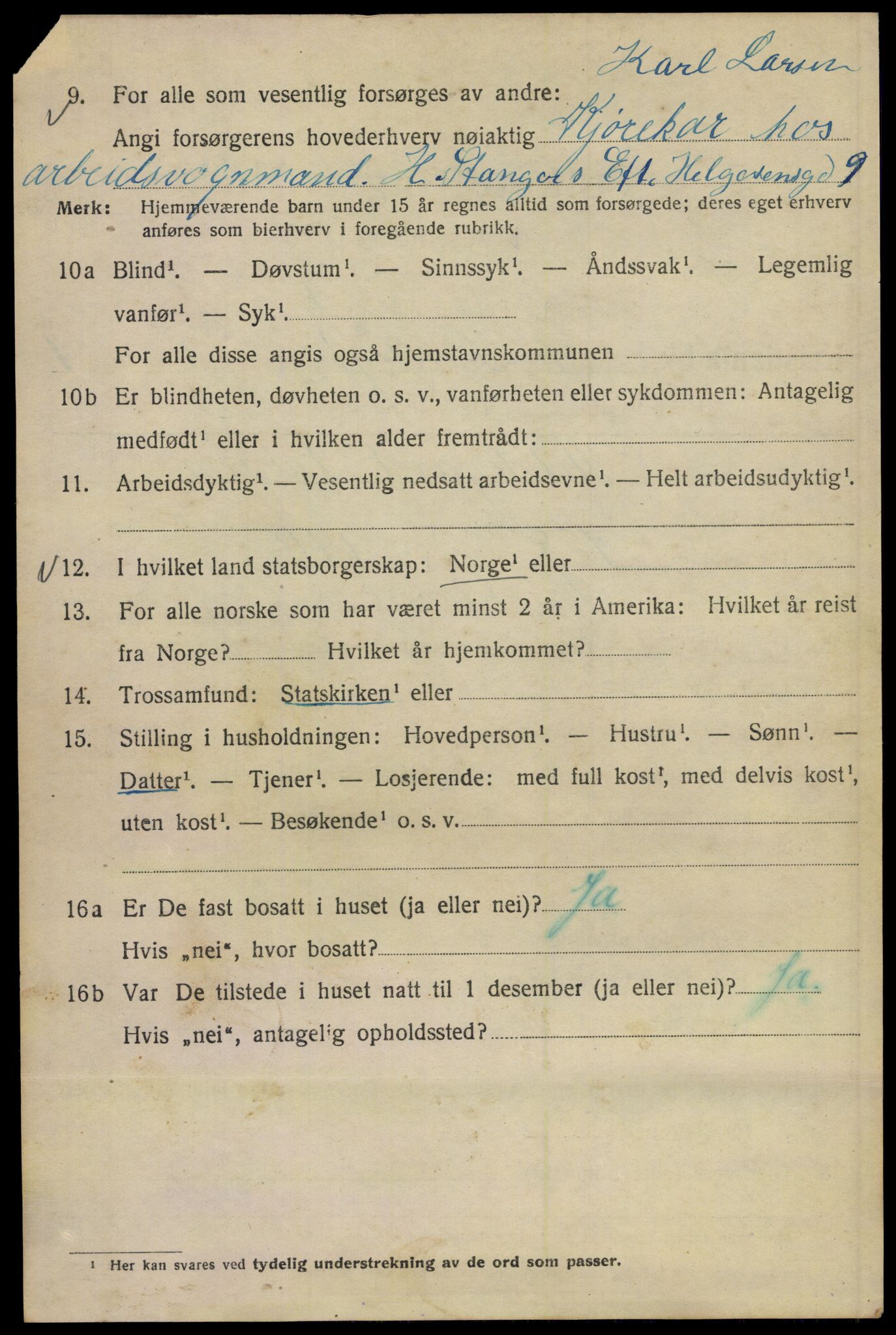 SAO, 1920 census for Kristiania, 1920, p. 432894